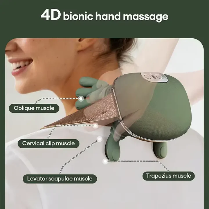 👉 🔥 Hand-Shaped Heated Neck & Shoulder Massager – Soothing Relaxation
