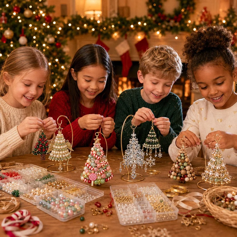 🎅 2026 Christmas Gift 50% Off and free shipping！！🔥🔥--DIY Christmas Tree Beaded Ornament Kit