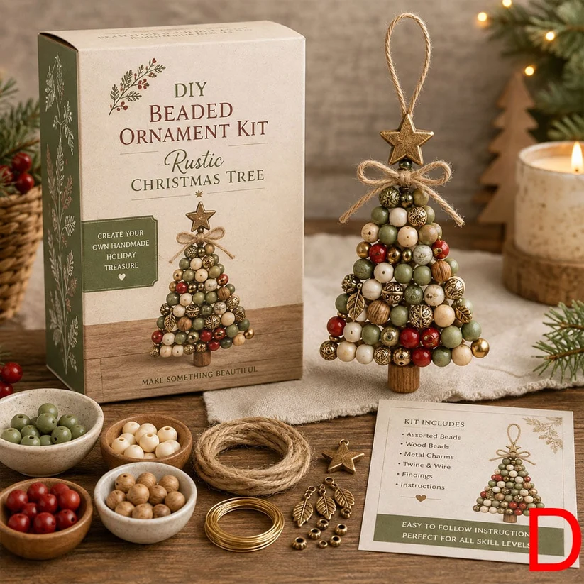 🎅 2026 Christmas Gift 50% Off and free shipping！！🔥🔥--DIY Christmas Tree Beaded Ornament Kit