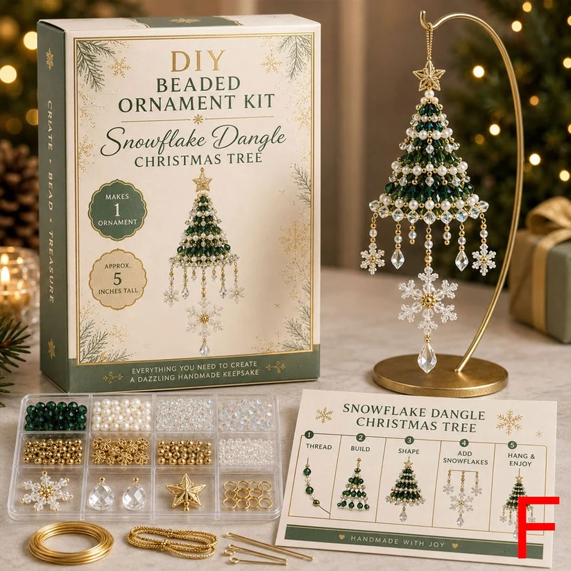🎅 2026 Christmas Gift 50% Off and free shipping！！🔥🔥--DIY Christmas Tree Beaded Ornament Kit