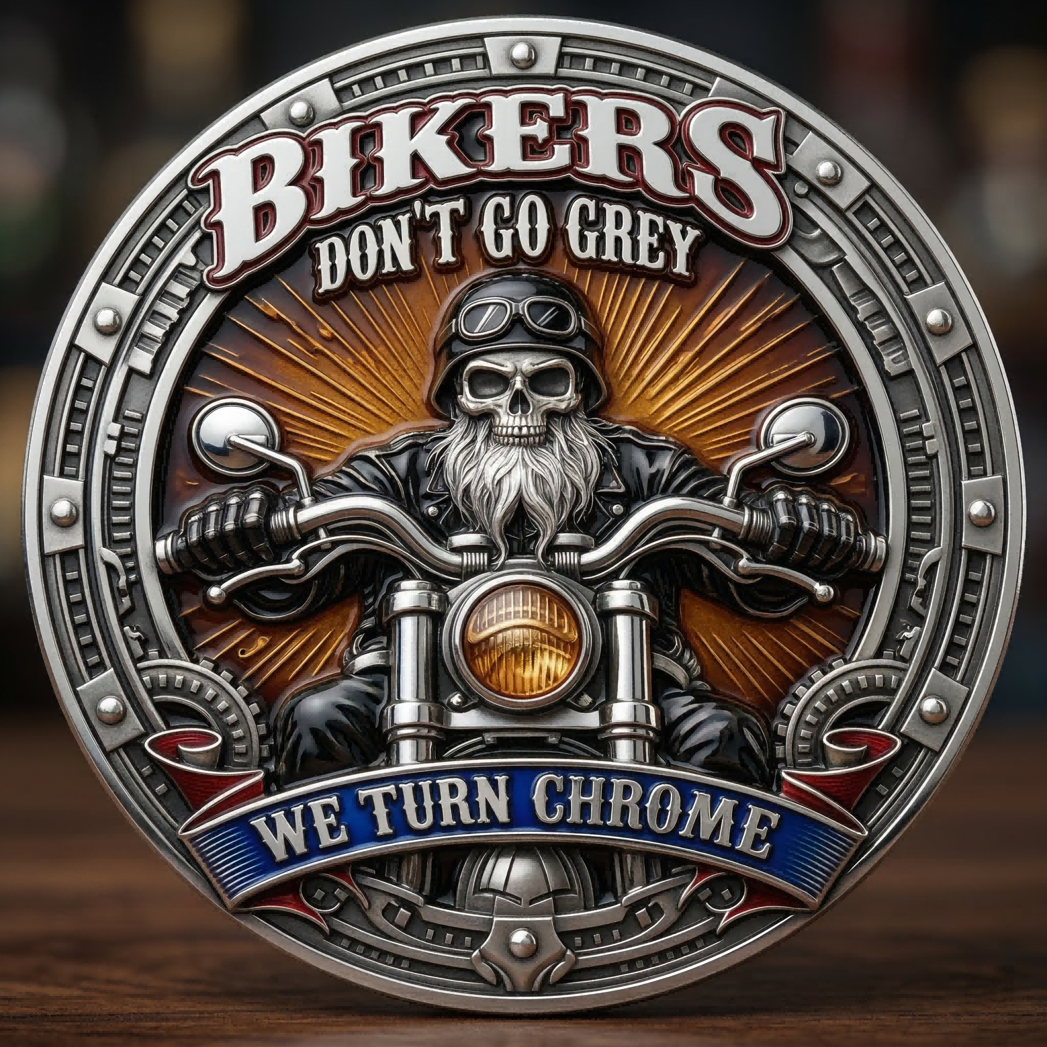 🏆Last Day 60% OFF - Biker Brotherhood Ride Forever Challenge Coin 🏍️🪙🔥