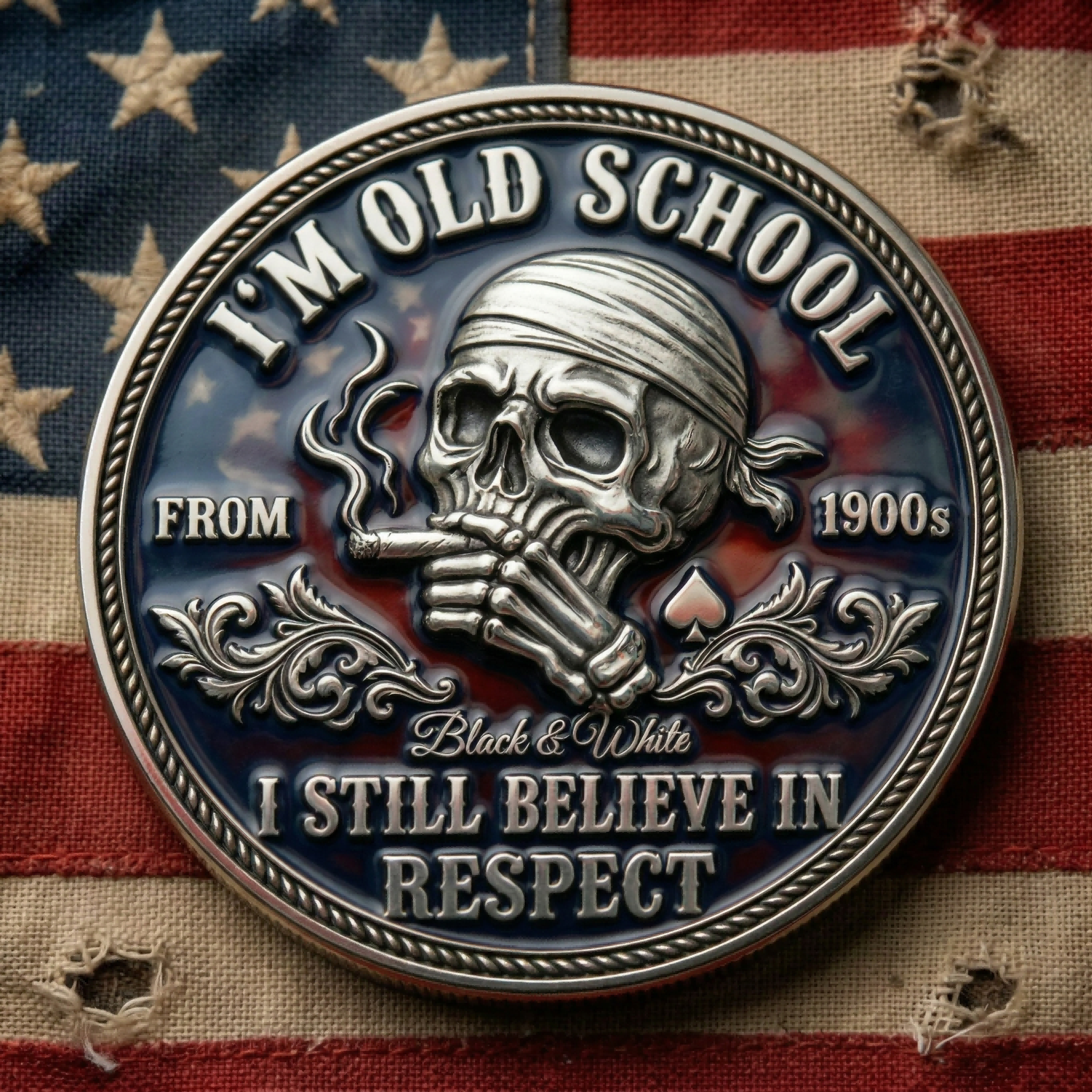 ⚡️Last Day 49% OFF - Old School Attitude Commemorative Coin 💀