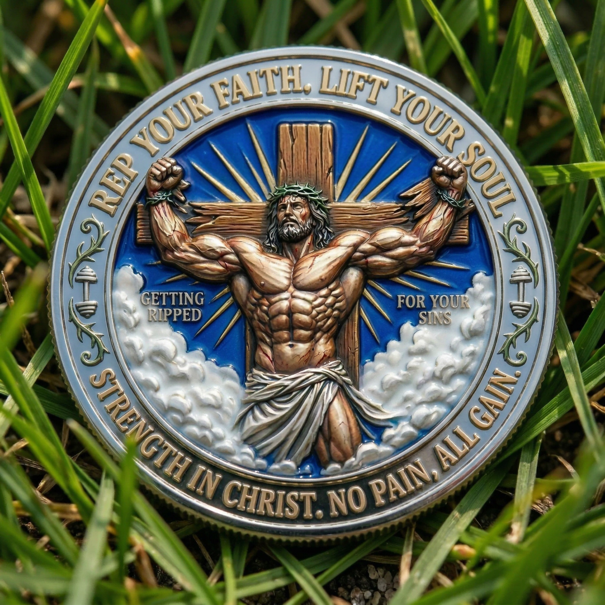 ⚡️Last Day 49% OFF - Faith Strength Resurrection Commemorative Coin ✝️