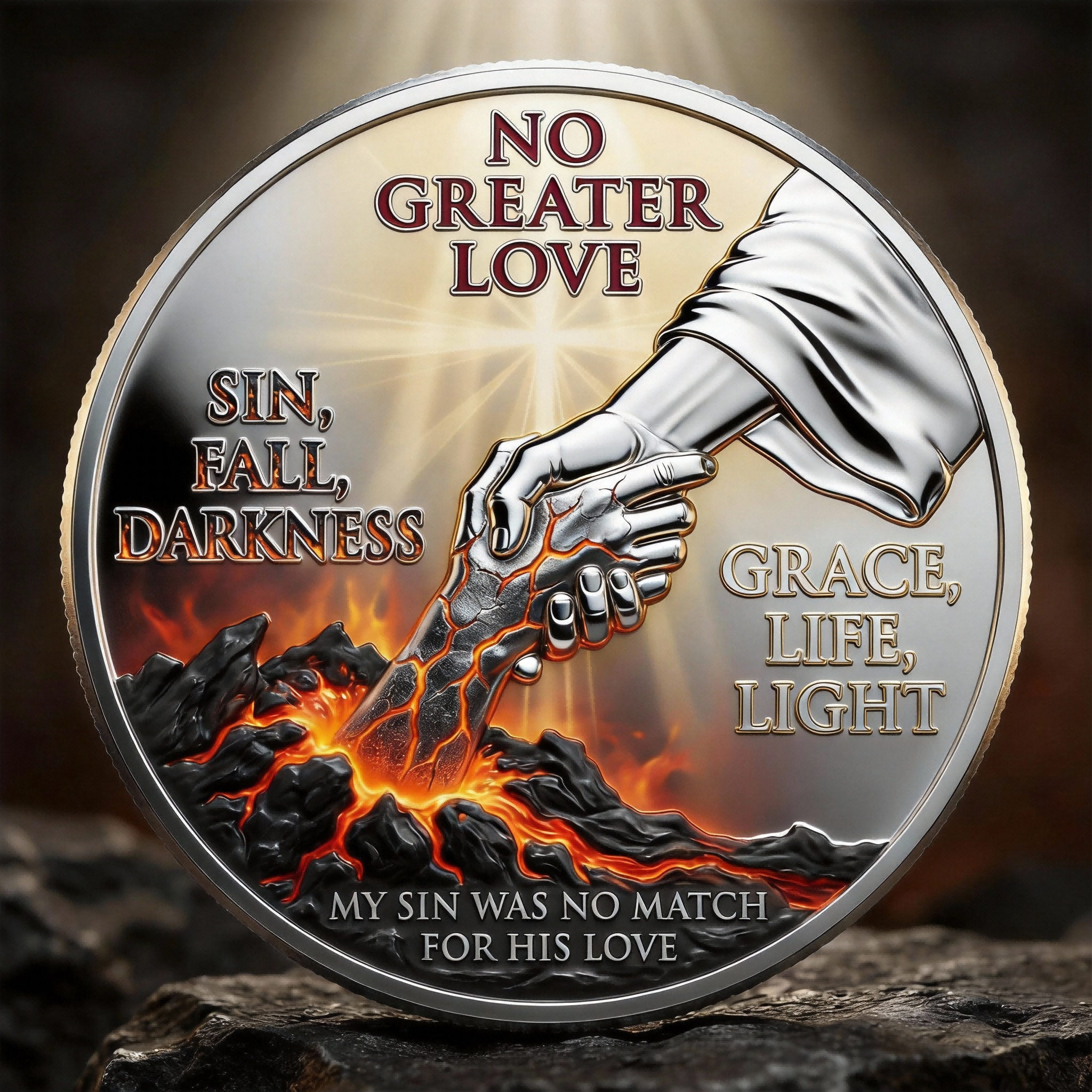 🏆NEW YEAR 60% OFF - ❤️ “No Greater Love” Faith Commemorative Coin