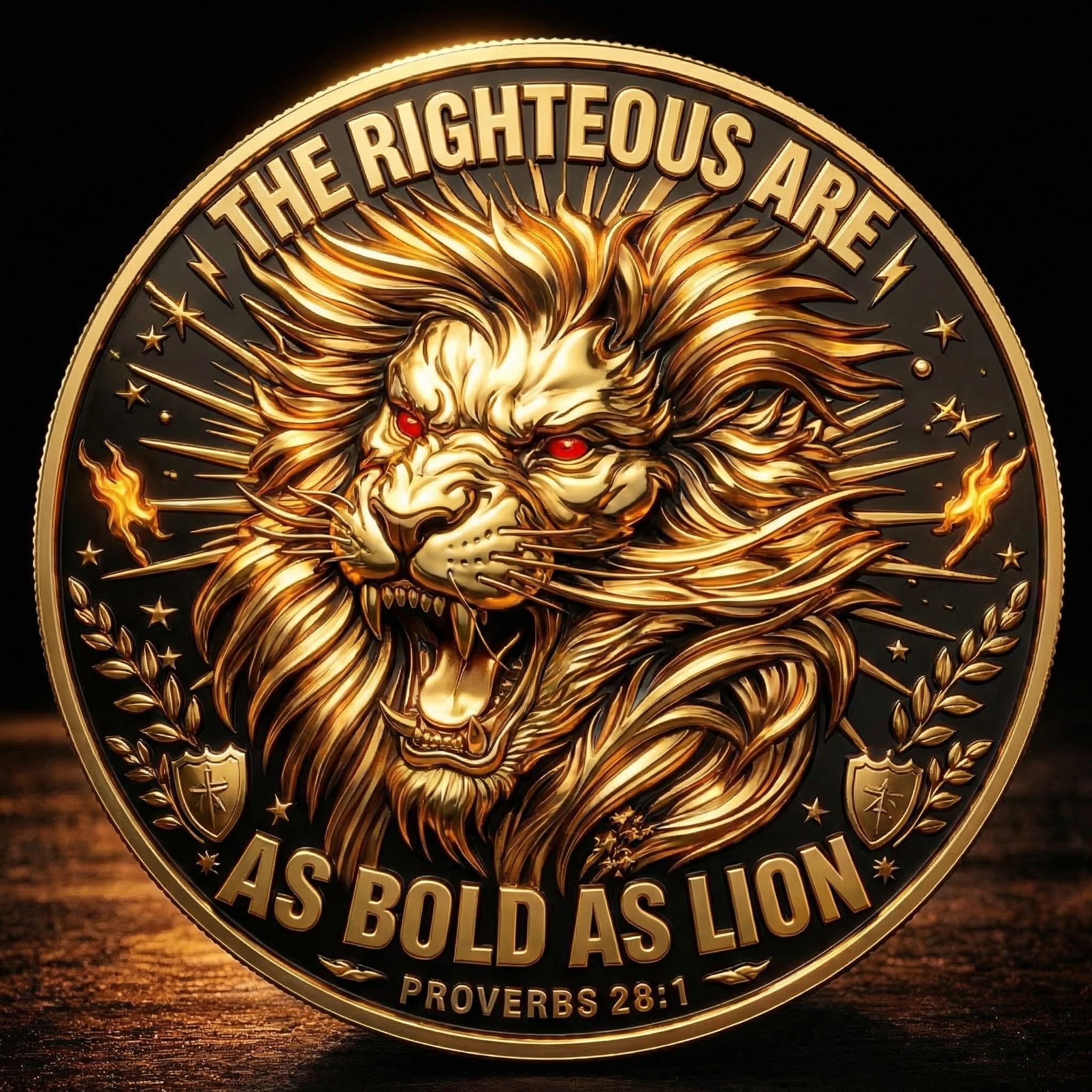 🏆NEW YEAR 60% OFF - 🦁“As Bold As a Lion” Faith & Valor Commemorative Coin
