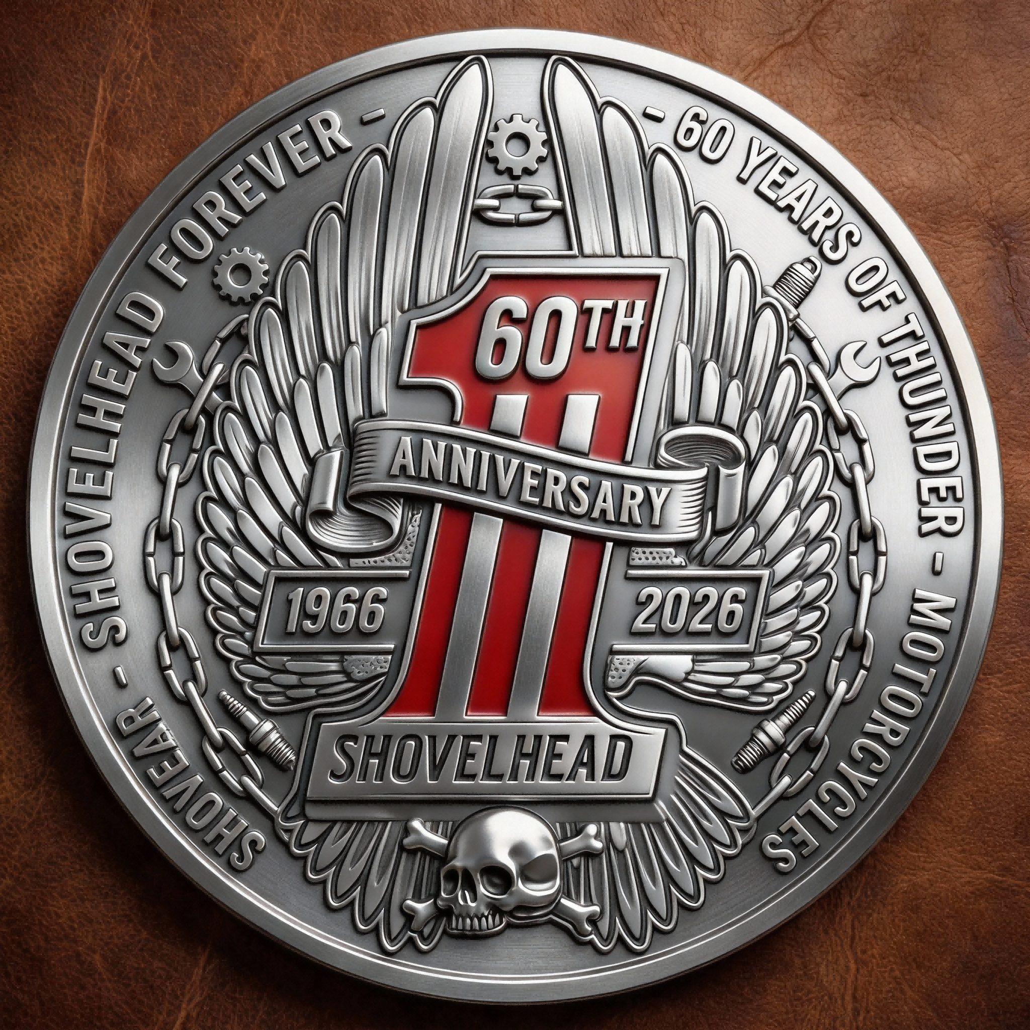 🏆NEW YEAR 60% OFF - 🏍️ Harley-Davidson Shovelhead 60th Anniversary Commemorative Coin (1966–2026) 🔥