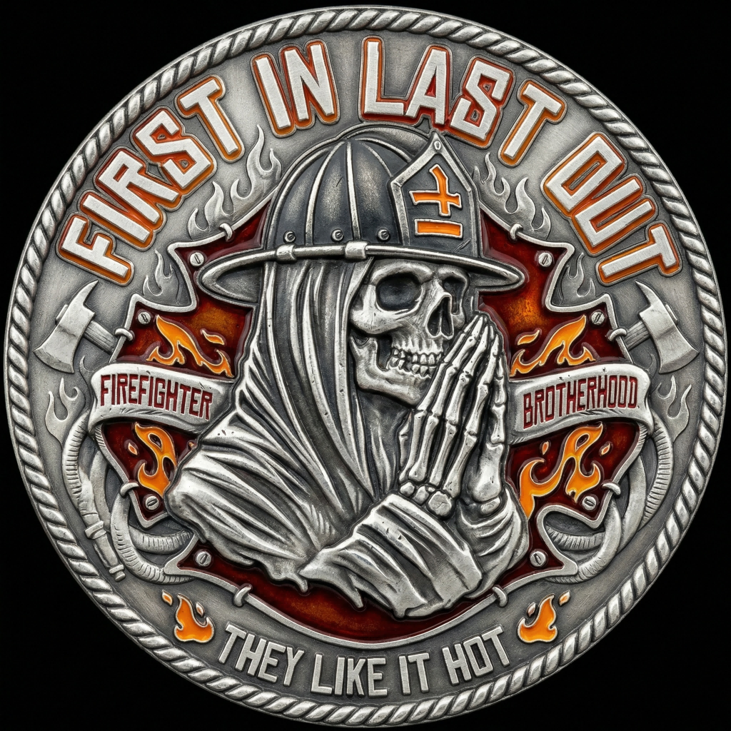 🏆NEW YEAR 60% OFF - 🧯First In, Last Out Firefighter Brotherhood Commemorative Coin