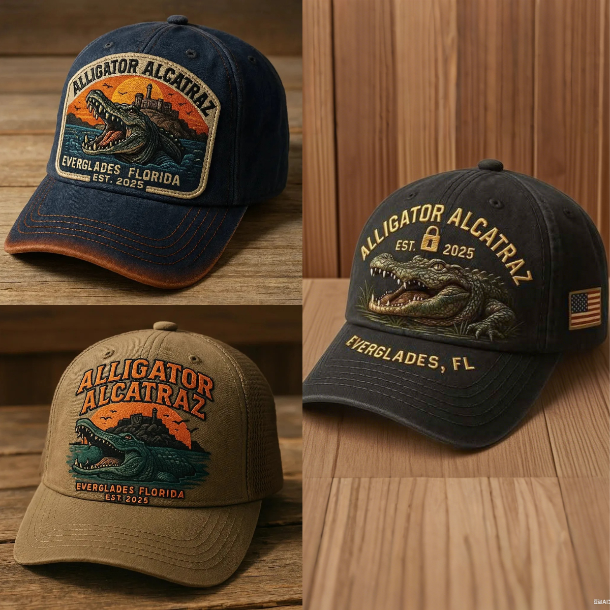 🏆Flash Sale 60% OFF - 🐊Alligator Alcatraz Law Enforcement Humor Hat