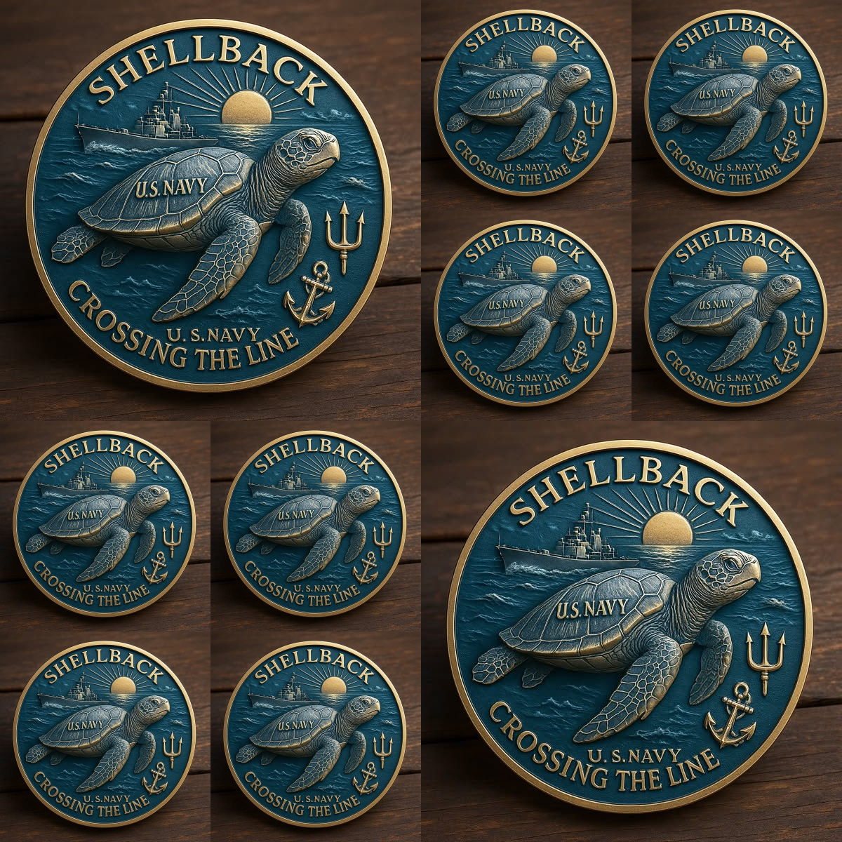 🏆Flash Sale 60% OFF - 🐢⚓Navy “Shellback” Challenge Coin