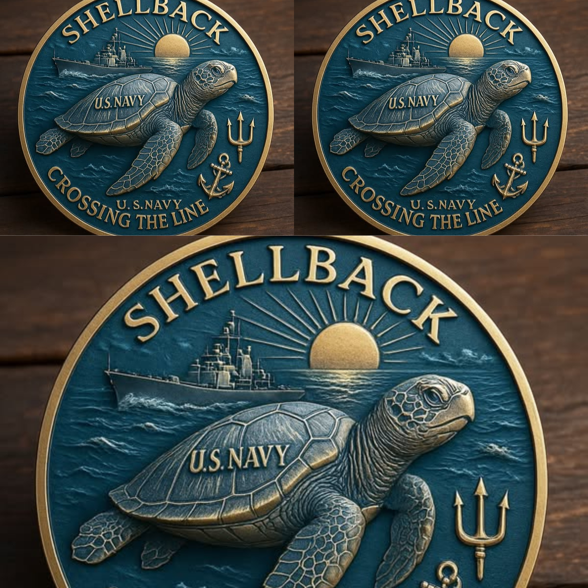 🏆Flash Sale 60% OFF - 🐢⚓Navy “Shellback” Challenge Coin