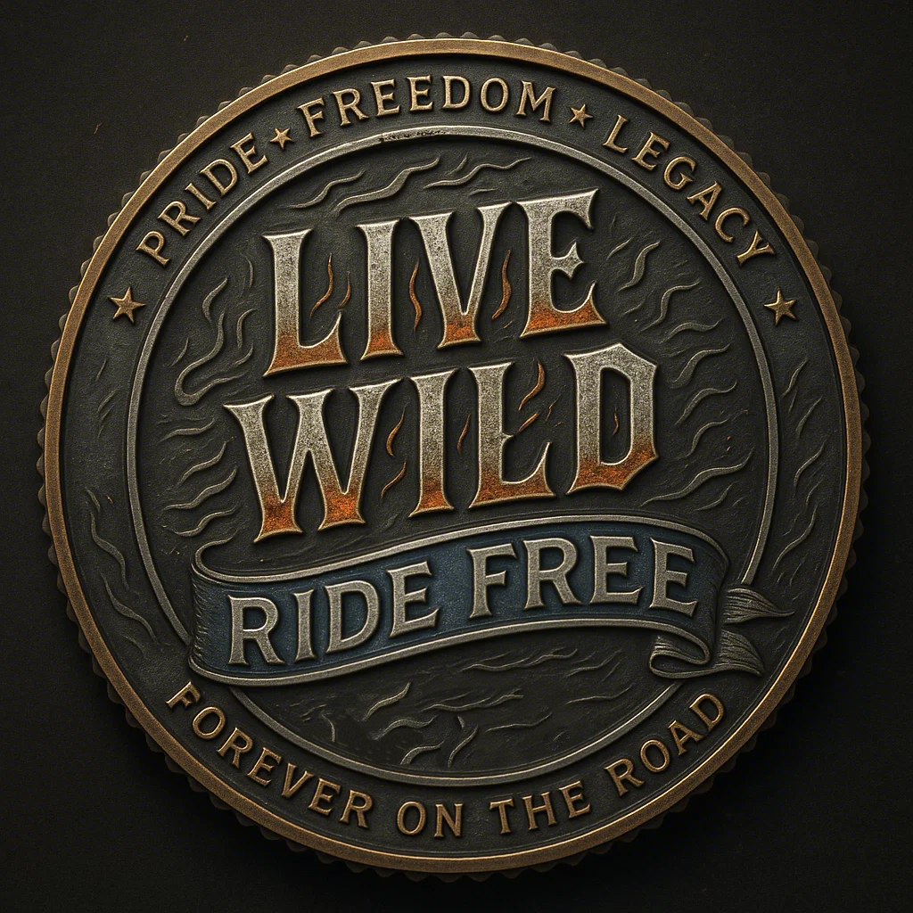 🏍 “Fast Life – Live Wild, Ride Free” Commemorative Coin 🔥
