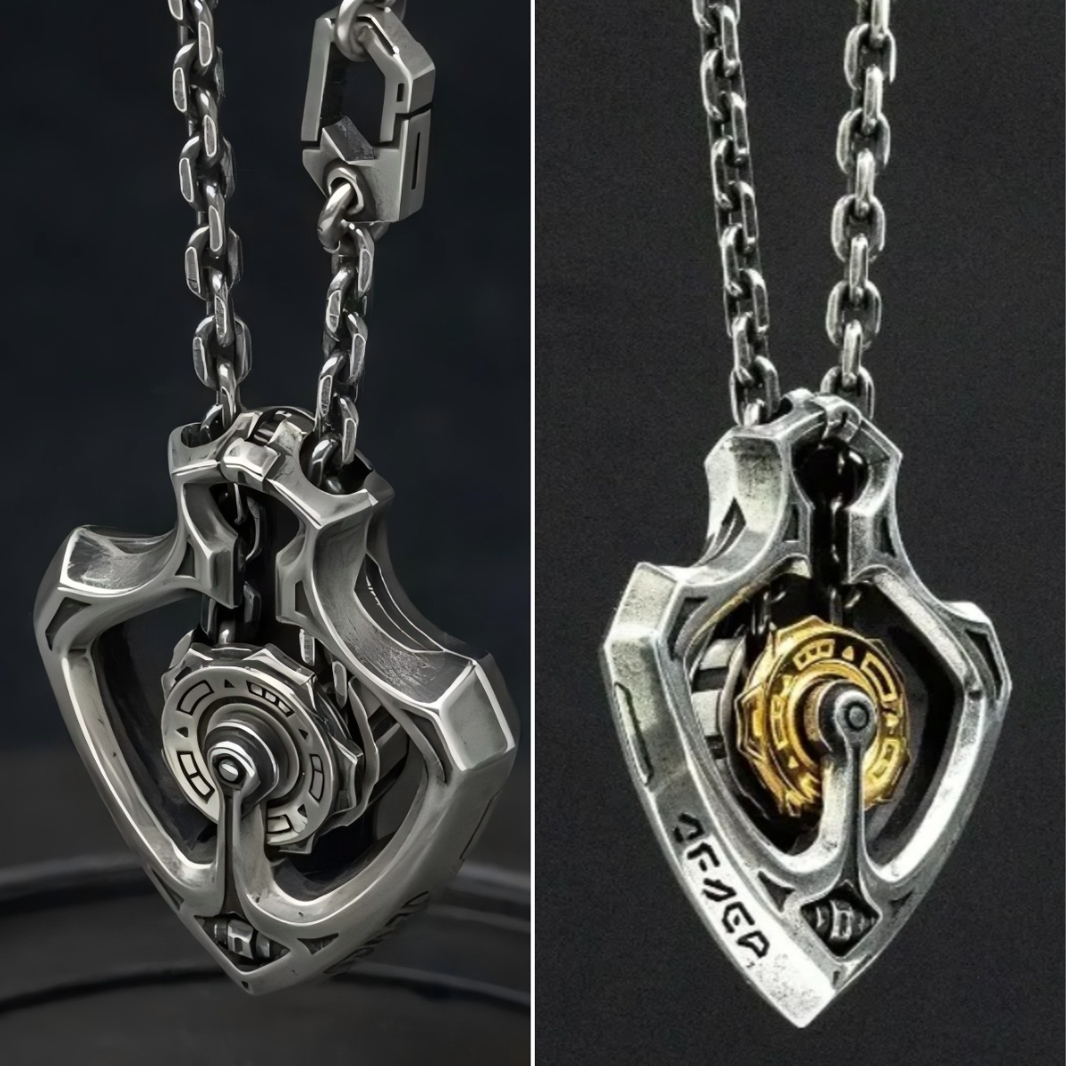 🔥LAST DAY 59% OFF - Handmade "Shuttle" Mechanical Gear Pendant Necklace