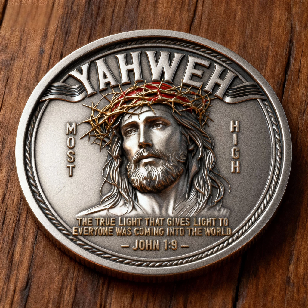 🏅250 Years of America 60% OFF - 🌟 “YAHWEH – The True Light” Faith Commemorative Coin ✝️