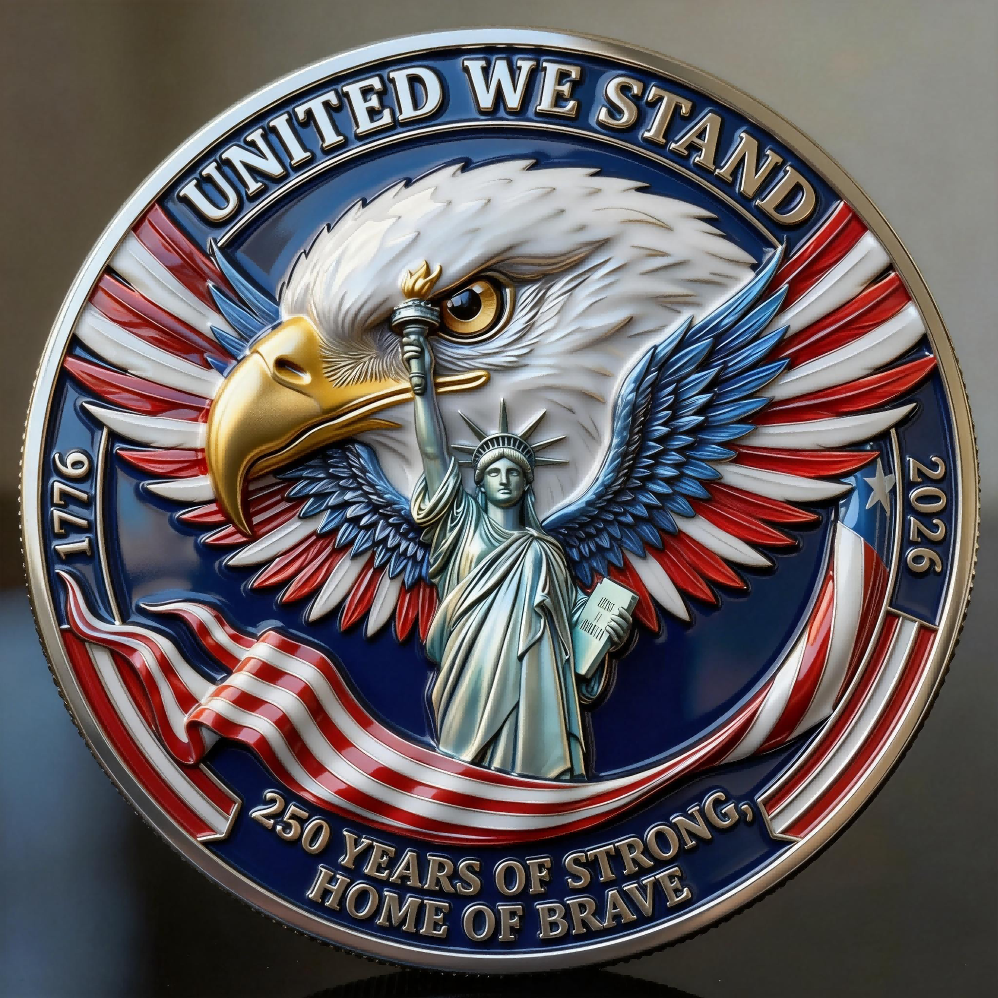 🏆Flash Sale 60% OFF - United We Stand Commemorative Coin - Smooth Version