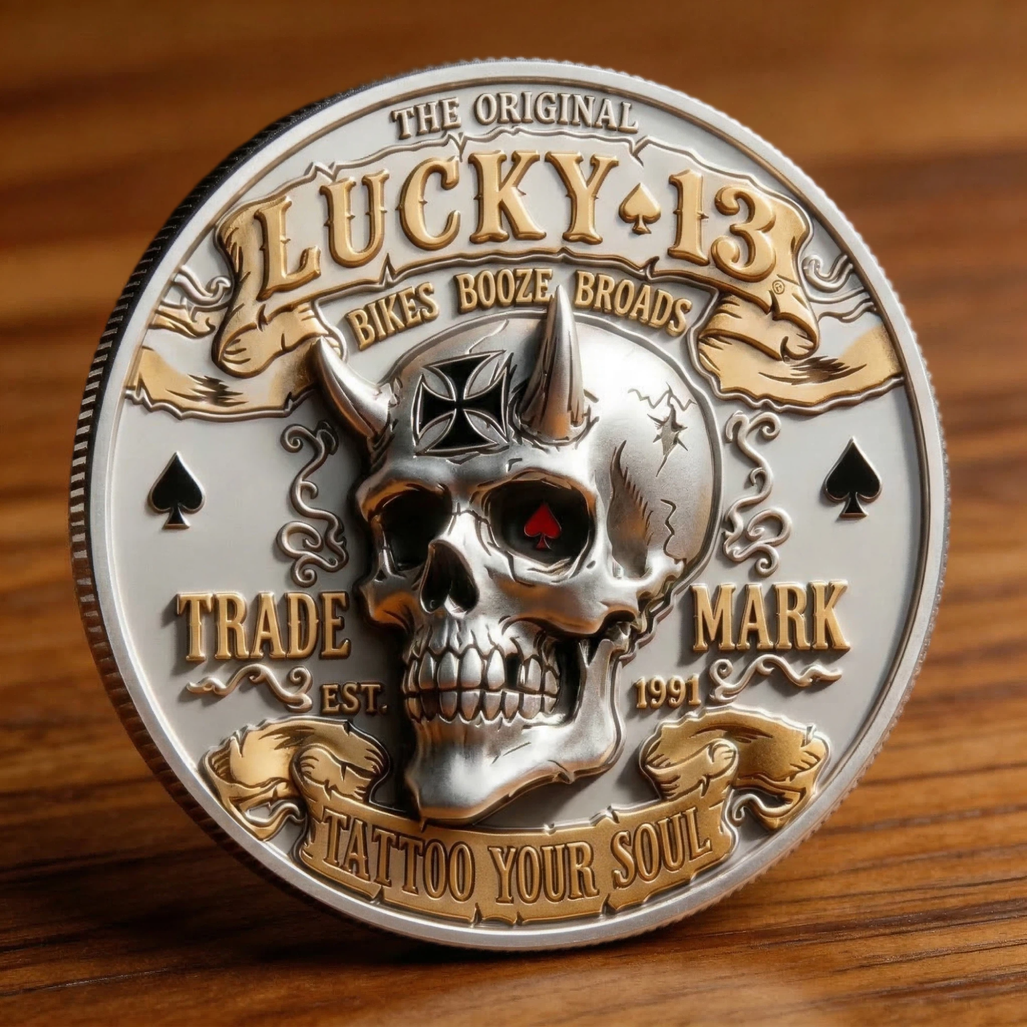 🏆NEW YEAR 60% OFF - Lucky 13 Rebel Commemorative Coin 🪙♠️🔥