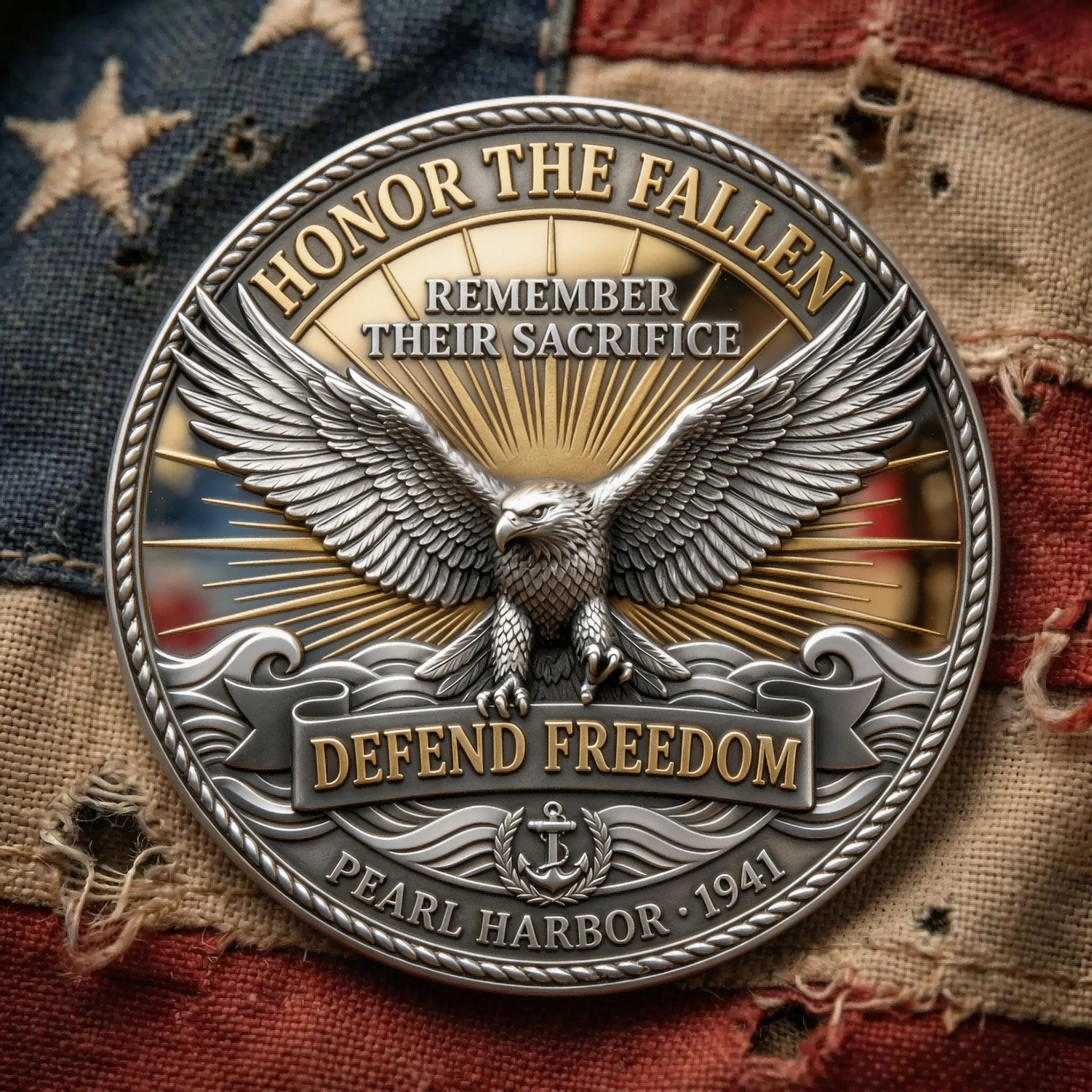 ⚡️Last Day 49% OFF - Pearl Harbor Remembrance Commemorative Coin 🇺🇸