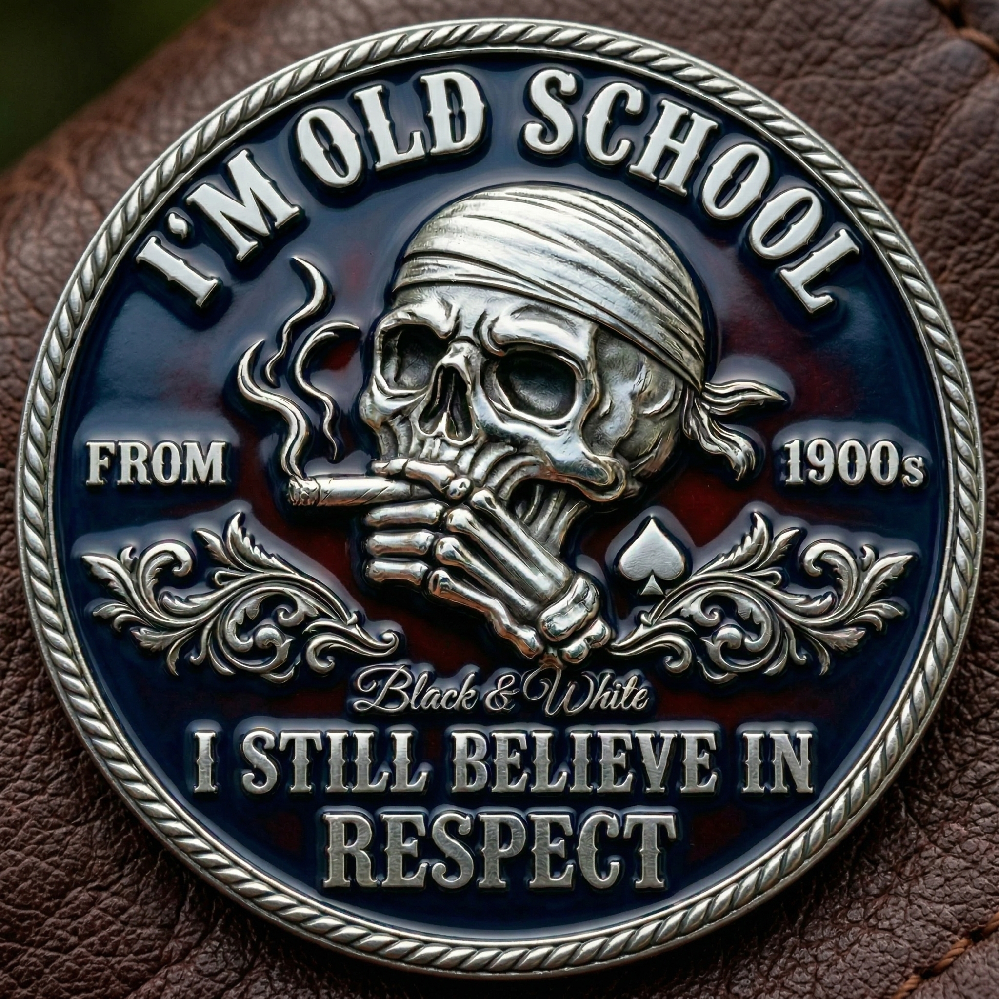 ⚡️Last Day 49% OFF - Old School Respect Commemorative Coin 💀