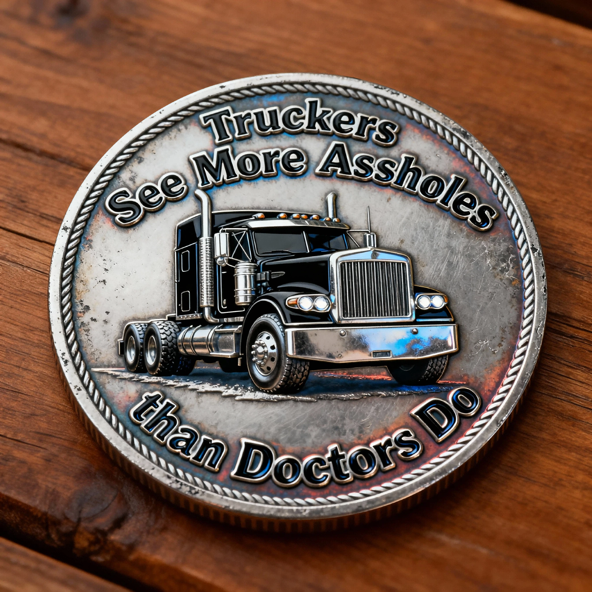 🏆Black Friday 60% OFF - 🚛 Trucker Humor Commemorative Challenge Coin