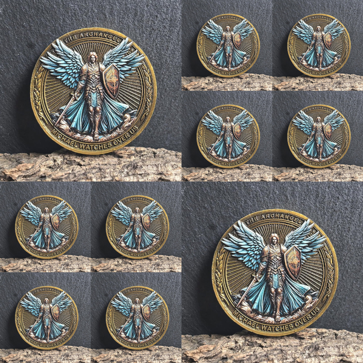 🏆Flash Sale 60% OFF - 🙏The Archangel Michael Watches Over Us Challenge Coin