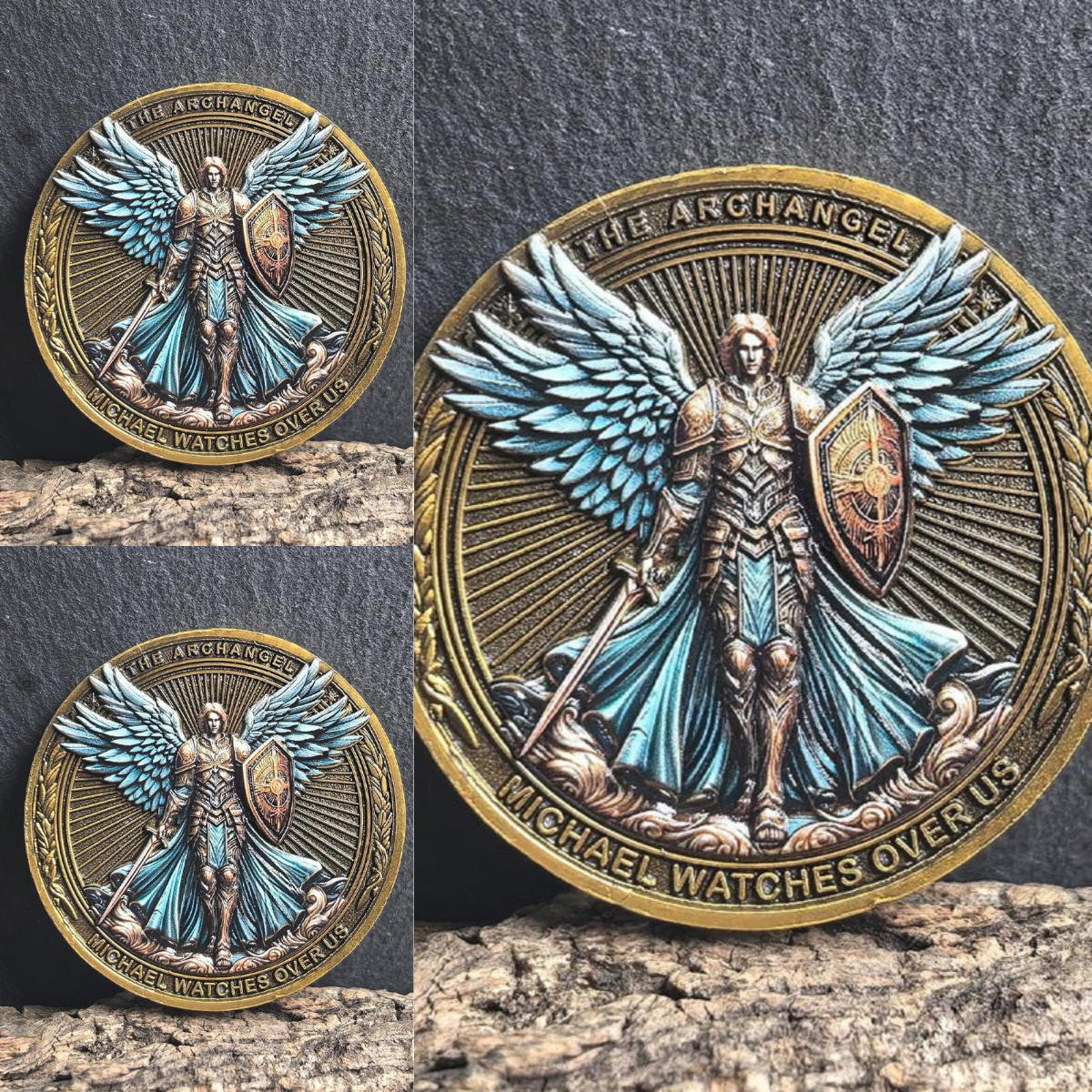 🏆Flash Sale 60% OFF - 🙏The Archangel Michael Watches Over Us Challenge Coin