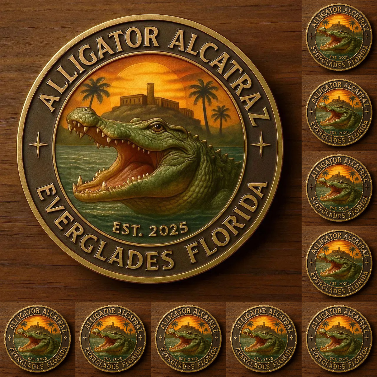 🏆Flash Sale 60% OFF - 🦅🐊Alligator Alcatraz Florida Everglades Coin