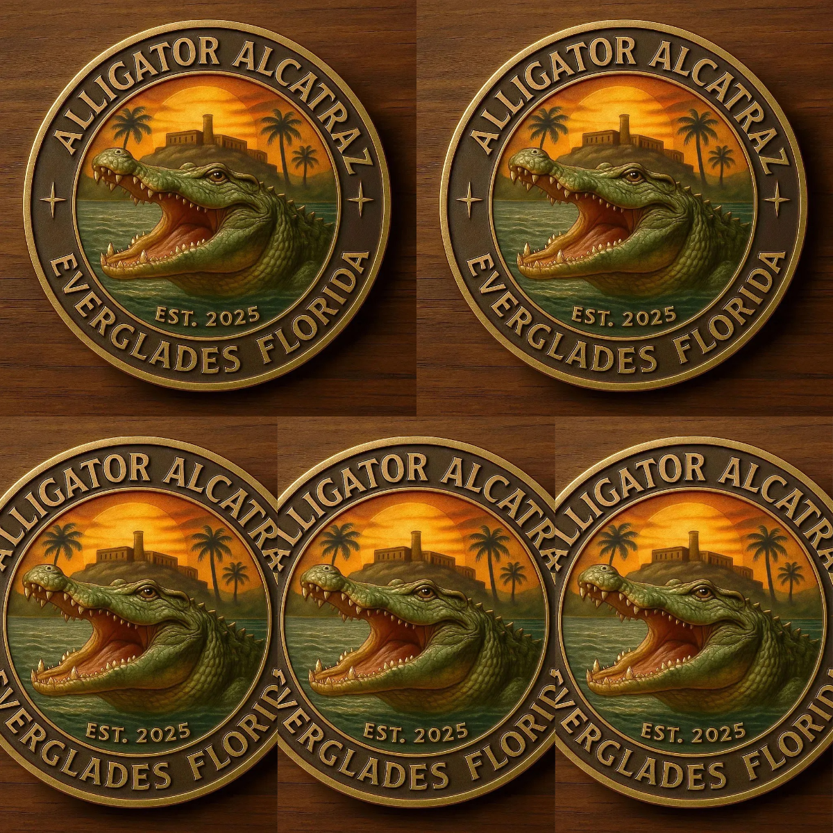 🏆Flash Sale 60% OFF - 🦅🐊Alligator Alcatraz Florida Everglades Coin