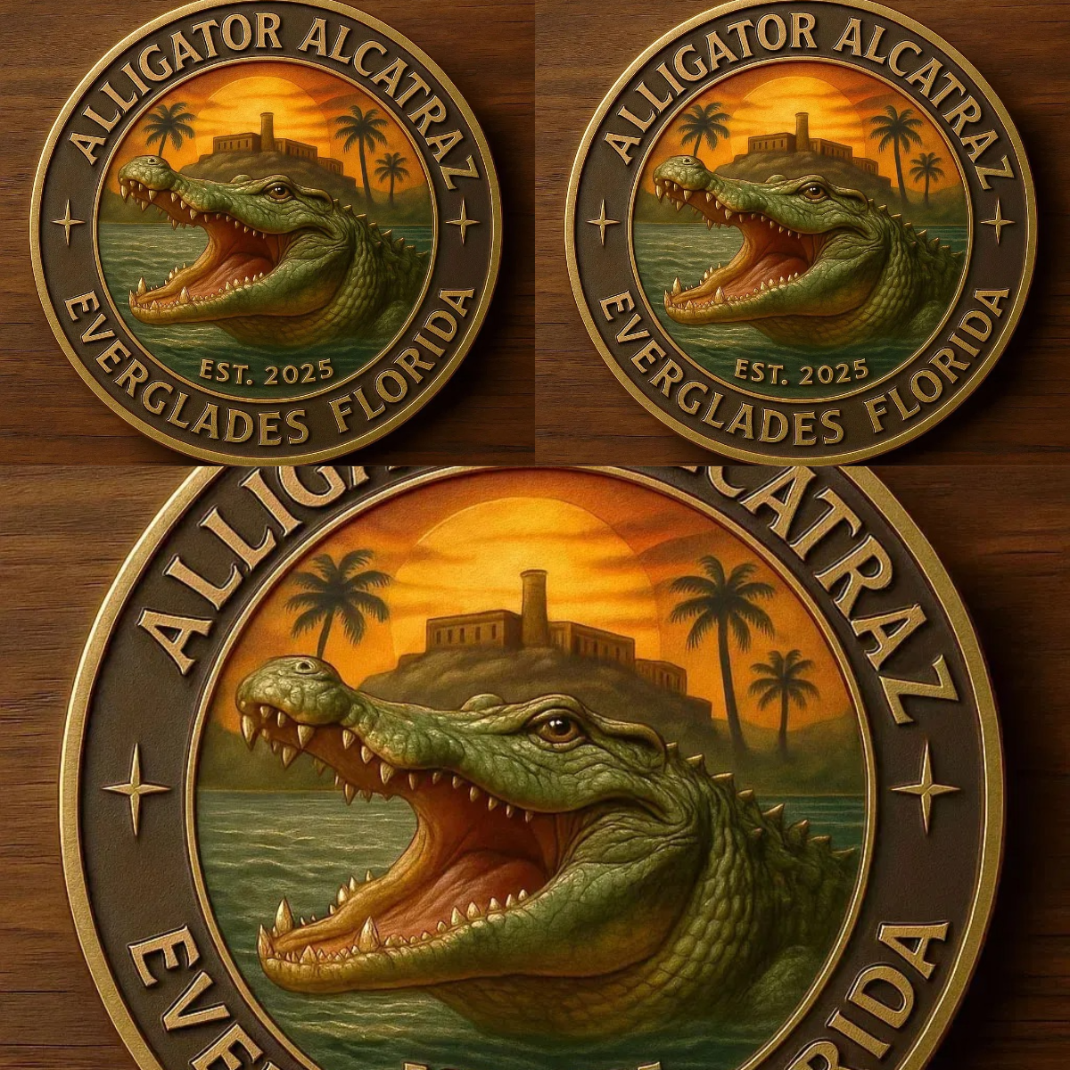 🏆Flash Sale 60% OFF - 🦅🐊Alligator Alcatraz Florida Everglades Coin
