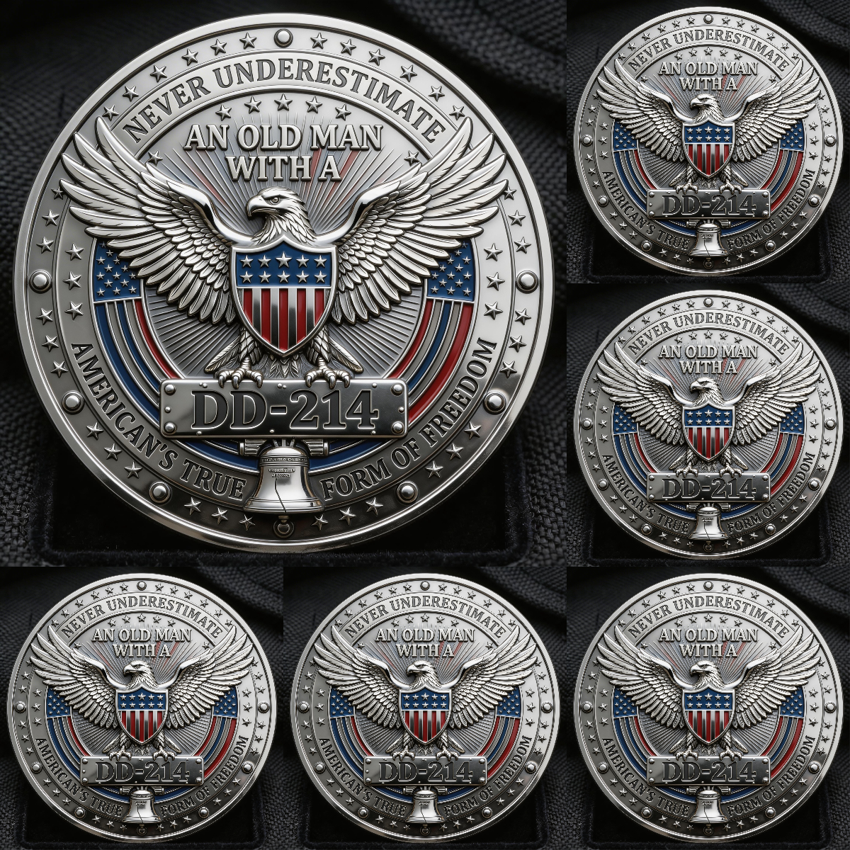 ⚡️Last Day 49% OFF - DD-214 Veteran Pride Challenge Coin 🇺🇸🪙🦅