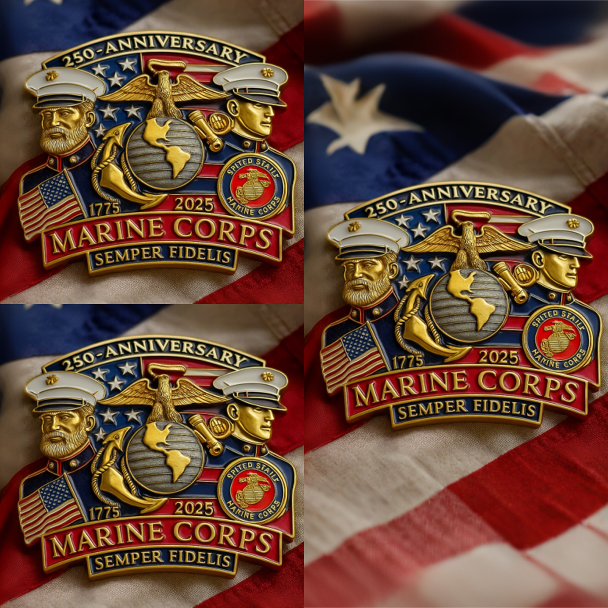 🎖️U.S.250th Anniversary Commemorative Pin – 🫡A Legacy Forged by Honor