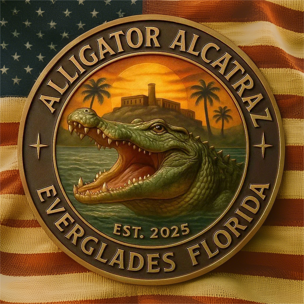 🏆Flash Sale 60% OFF - 🦅🐊Alligator Alcatraz Florida Everglades Coin