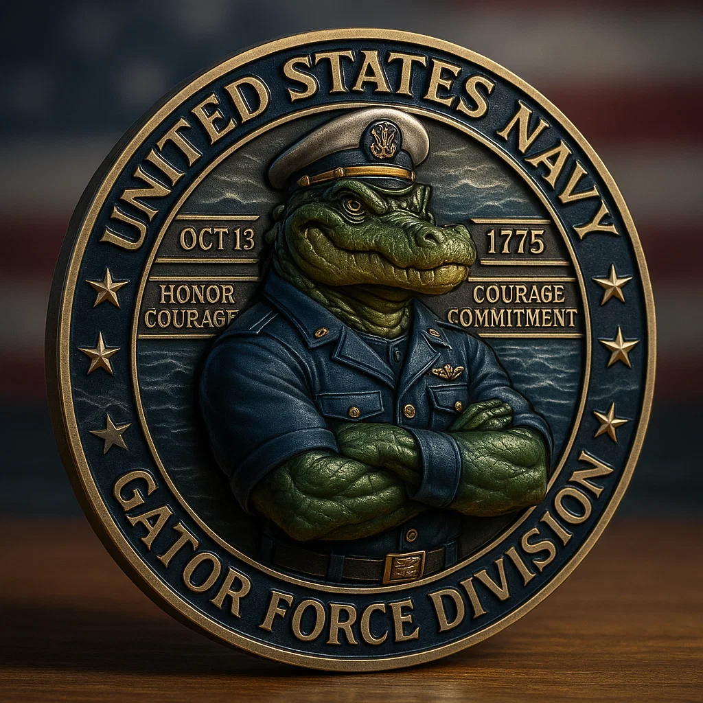 ⚓ U.S. Navy “Gator Force Division” Commemorative Coin 🐊