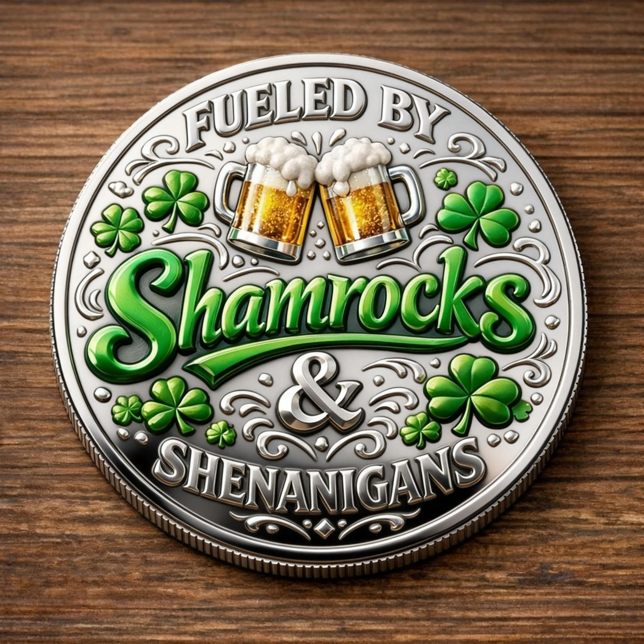 🏆Flash Sale 60% OFF -DELTA FORCE — 🍀 “Gettin’ Tipsy” St. Patrick’s Day Commemorative Coin