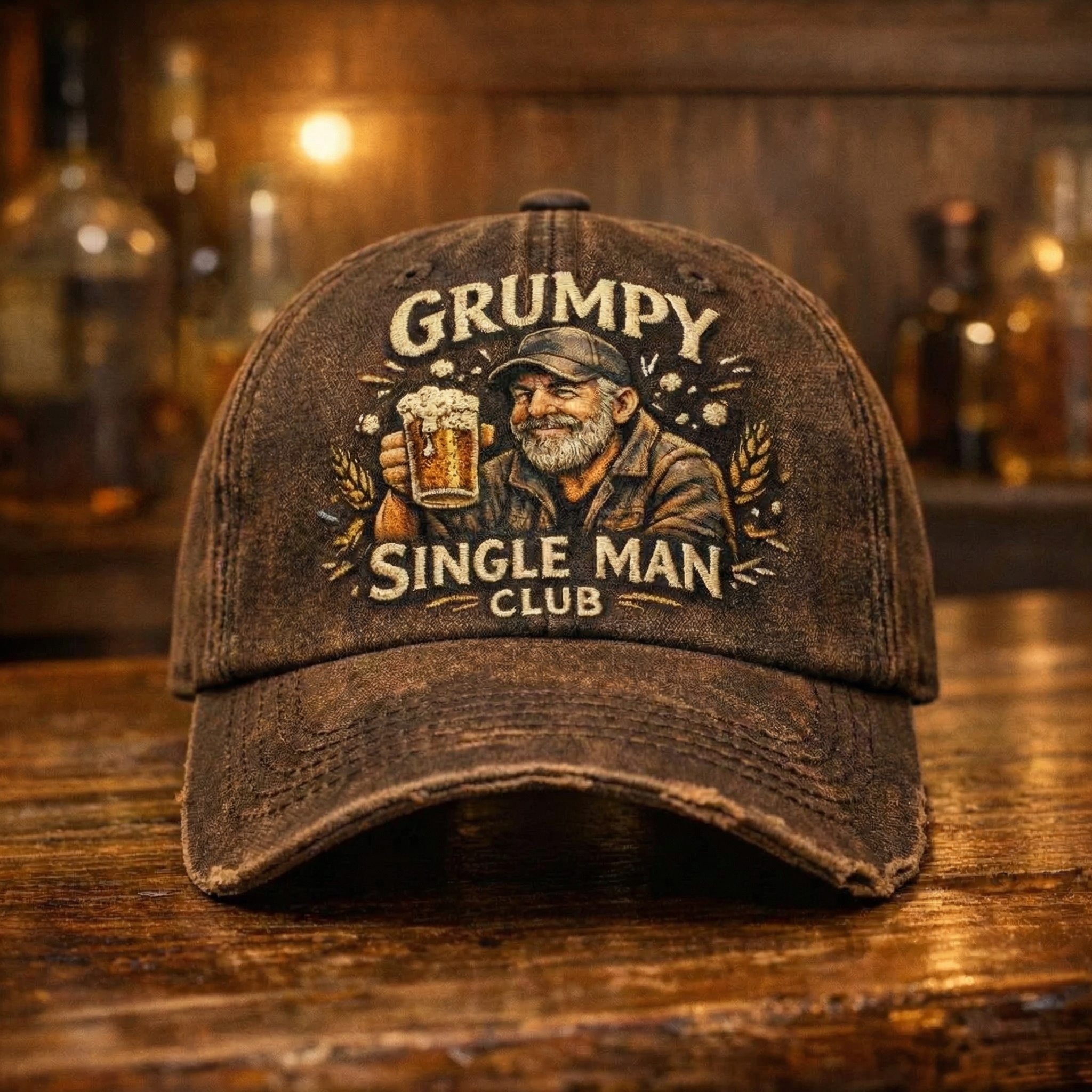 🏆Flash Sale 60% OFF - 🍺 Grumpy Single Man Club Hat