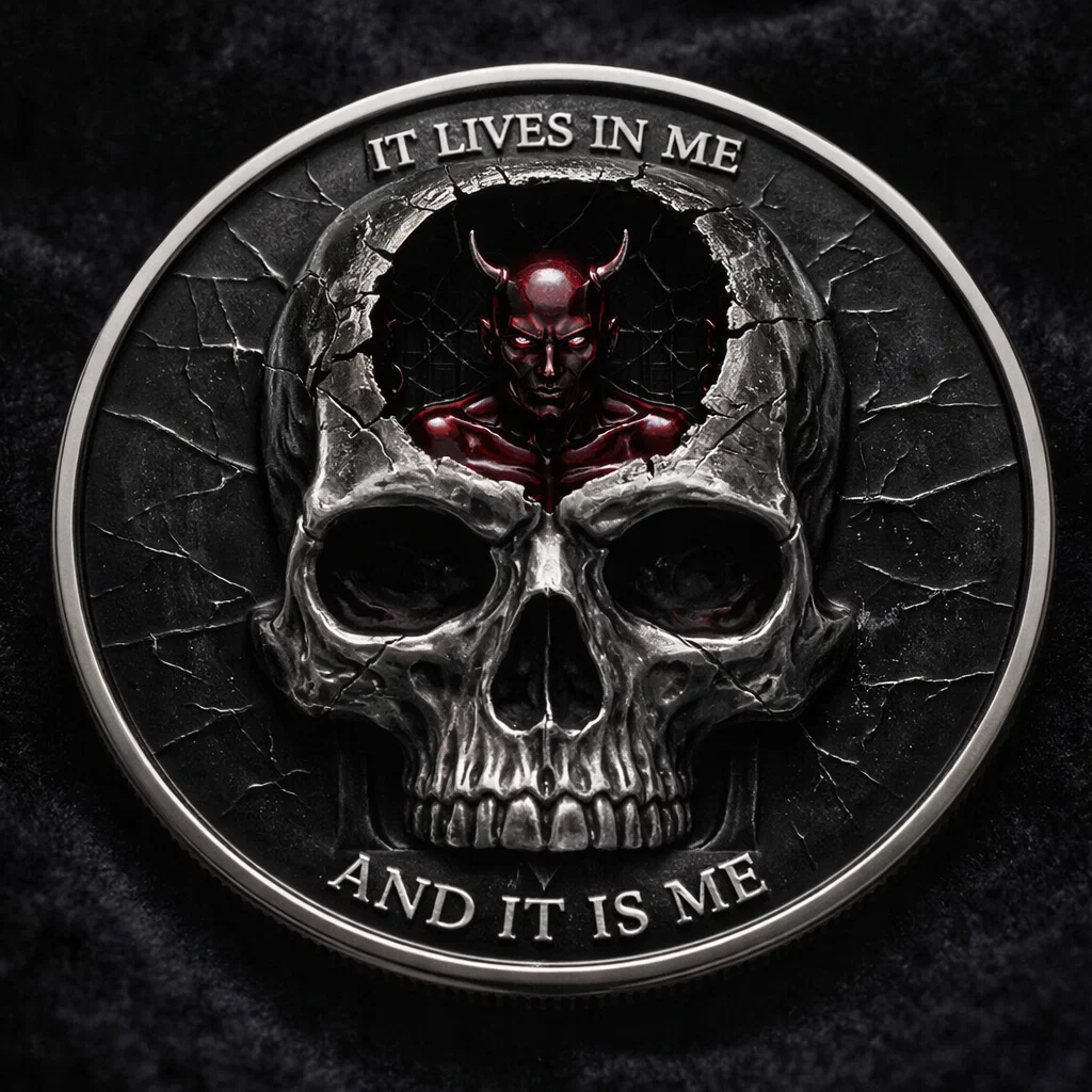 🏆NEW YEAR 60% OFF - 🔥 “Embrace the Shadow” Dark Allegiance Commemorative Coin 😈🖤