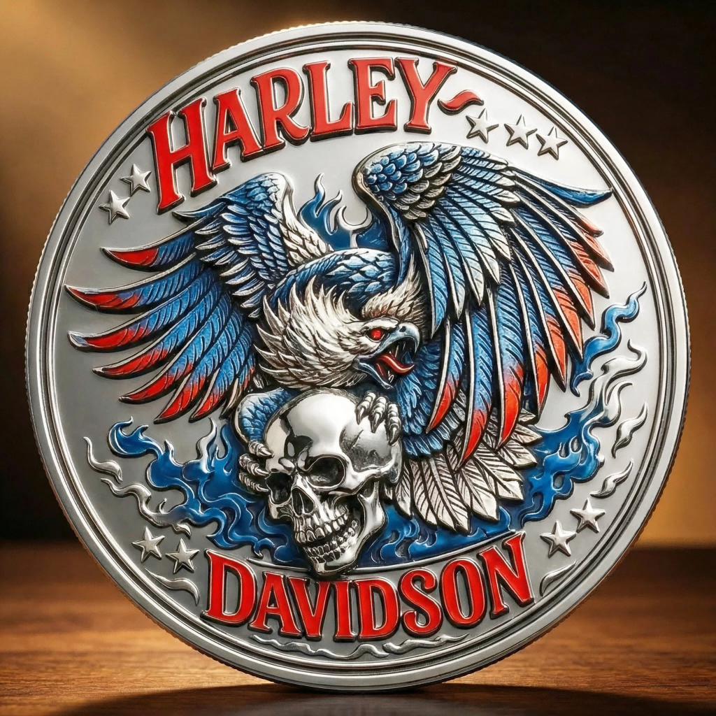 🏆NEW YEAR 60% OFF - 🏍Harley-Davidson “Ride Free” Commemorative Coin