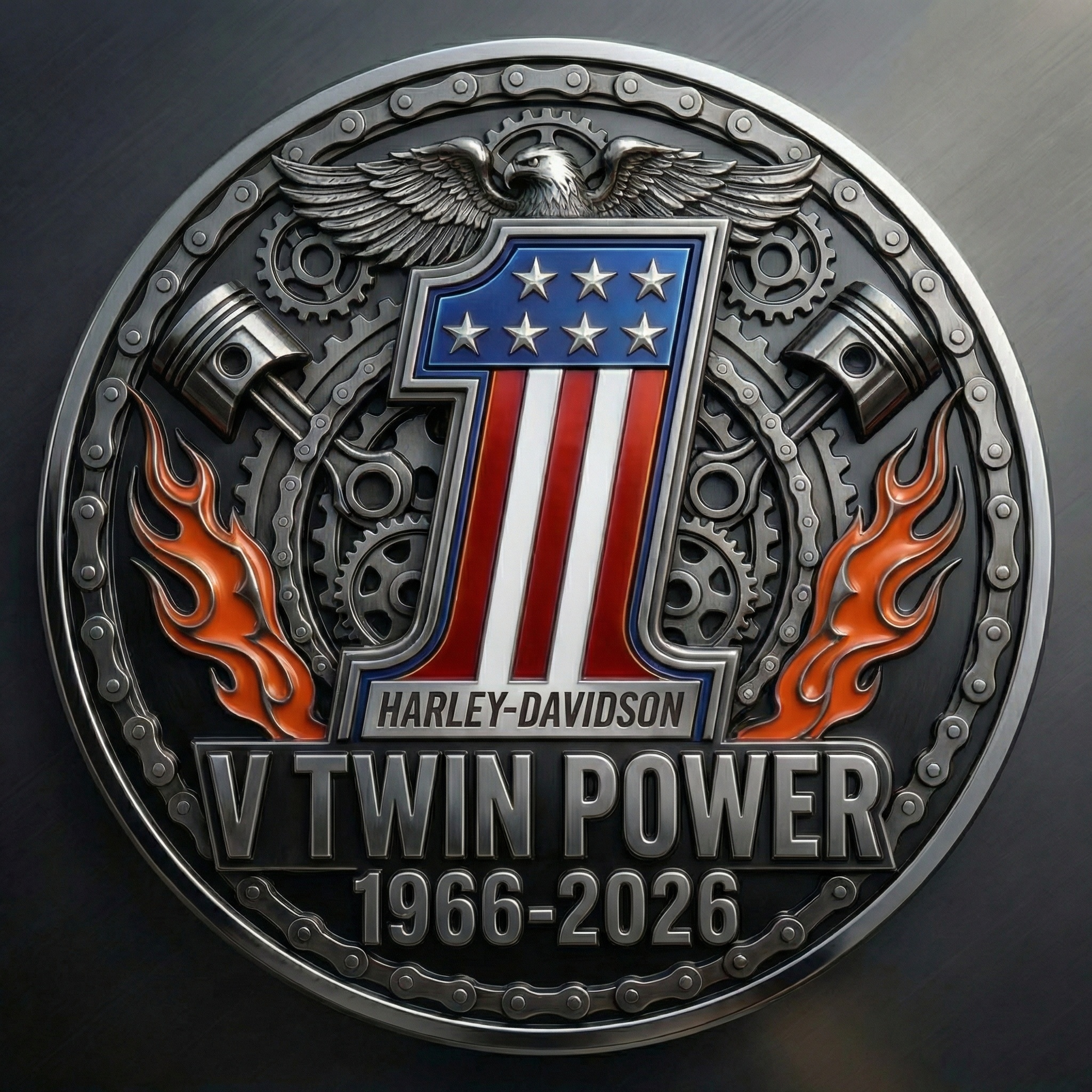 🏆NEW YEAR 60% OFF - 🏍SHOVELHEAD POWER — 60 YEARS Commemorative Coin