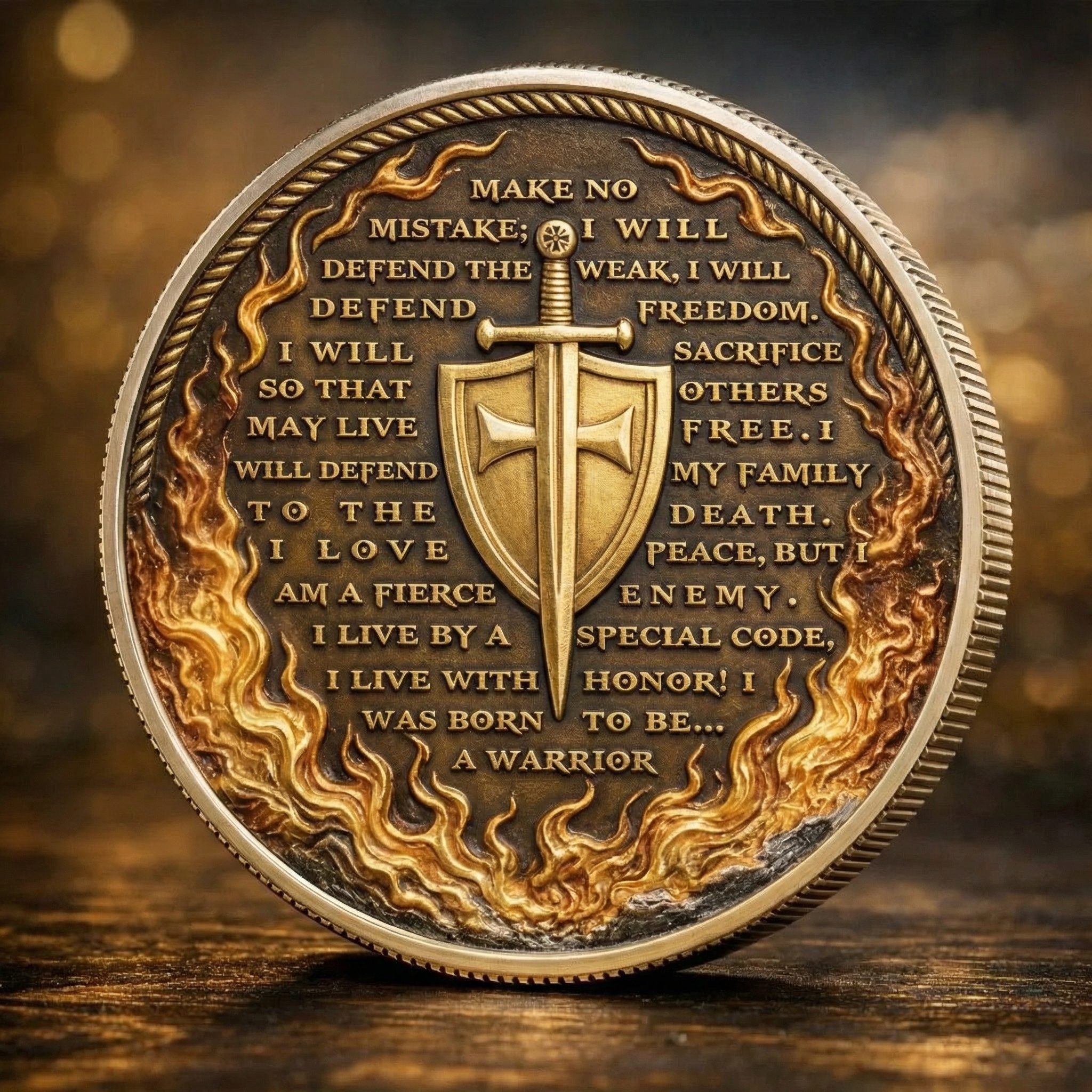 🏆NEW YEAR 60% OFF - ⚔️Lion of Judah Warrior Coin 🦁