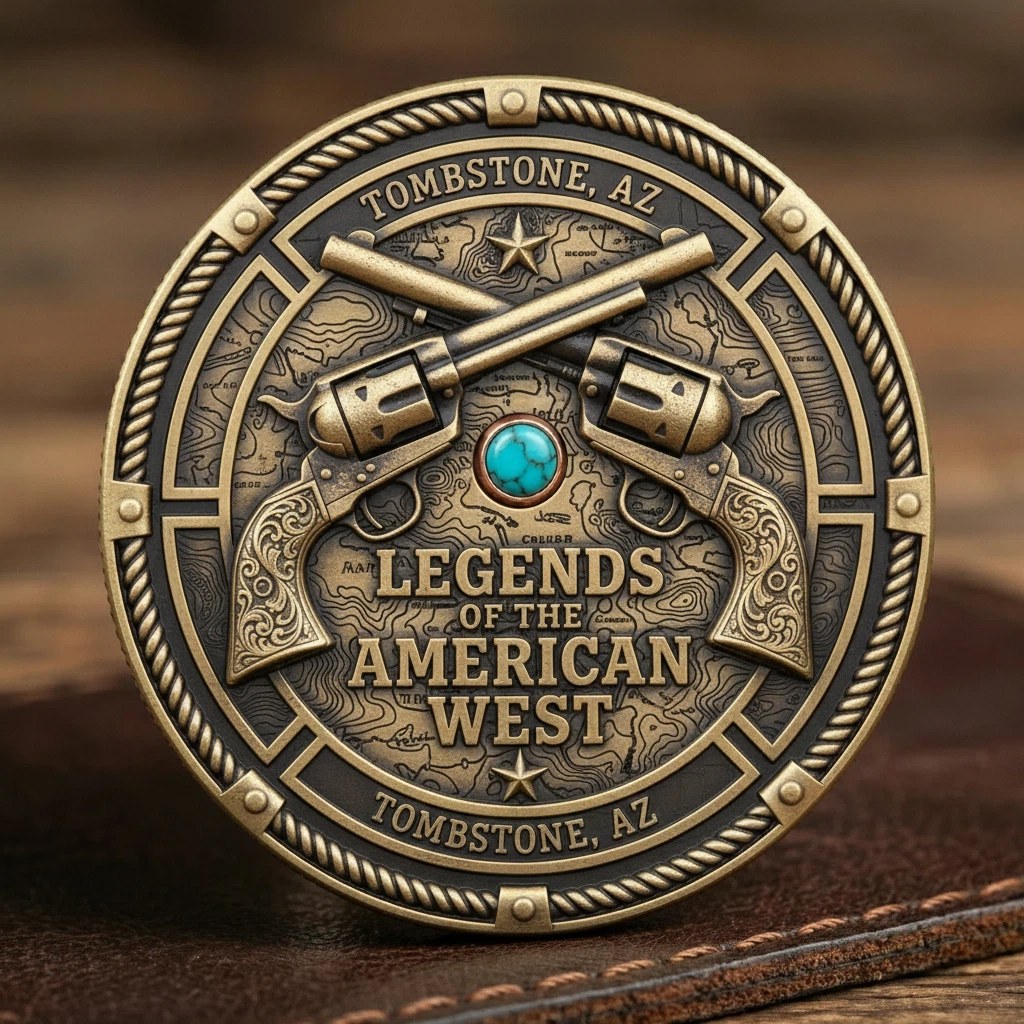🏆NEW YEAR 60% OFF - Tombstone Gunslinger Legacy Commemorative Coin 🤠⭐