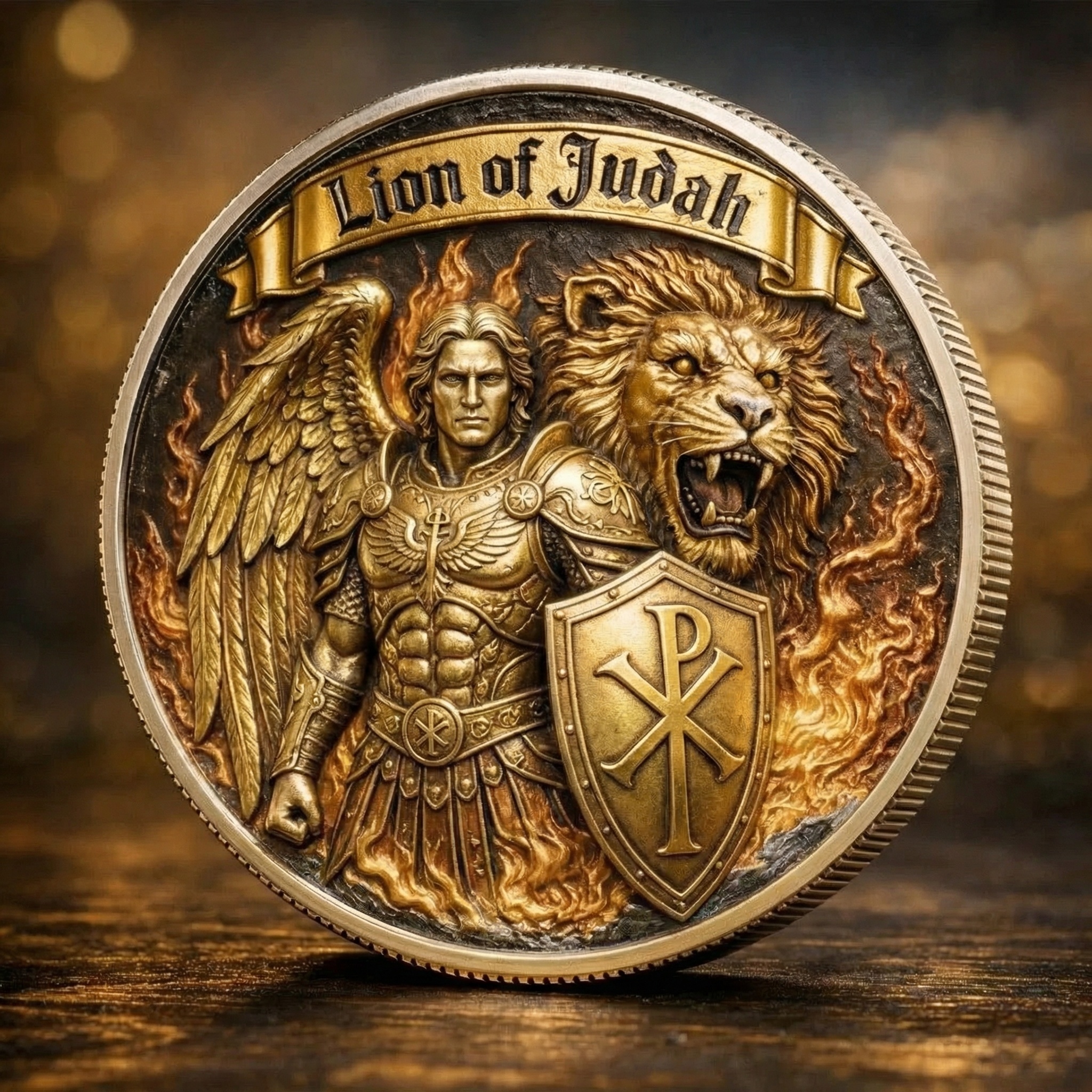🏆NEW YEAR 60% OFF - Lion of Judah Warrior Commemorative Coin 🦁⚔️