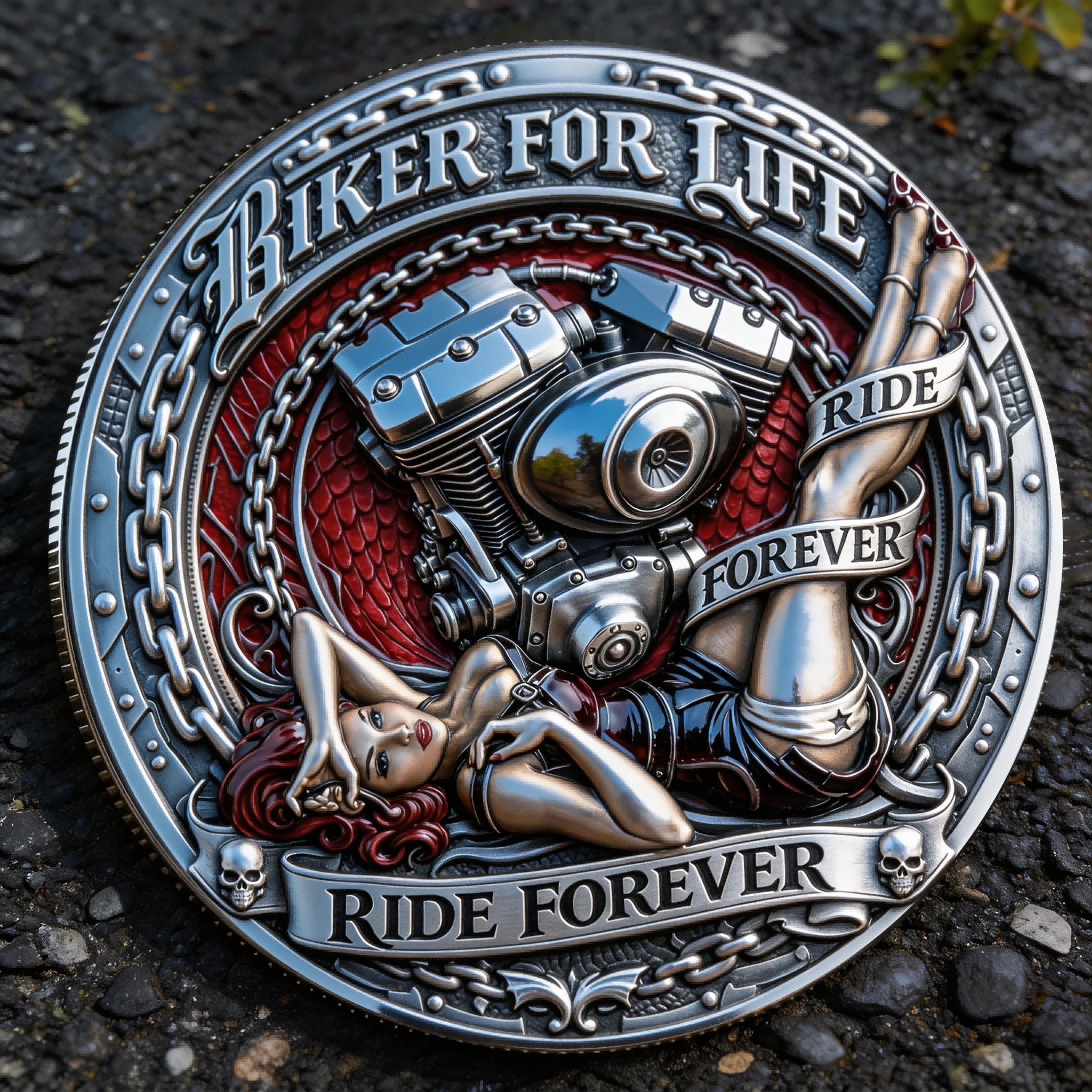 ⚡️Last Day 60% OFF - Biker Brotherhood Lifetime Member Challenge Coin 🏍️🪙🔥