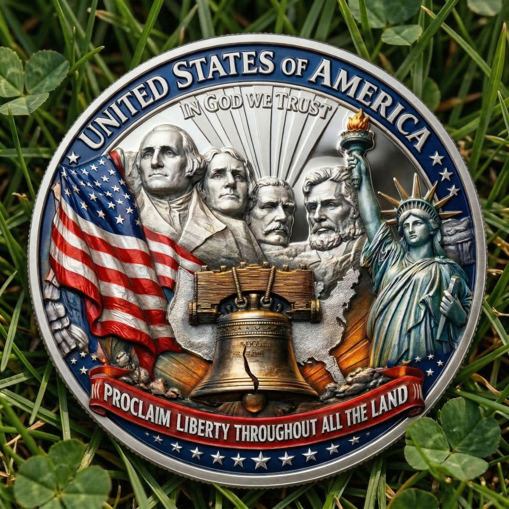 ⚡️Last Day 49% OFF - 🇺🇸America 250th Anniversary Patriotic Challenge Coin 🇺🇸🪙✨