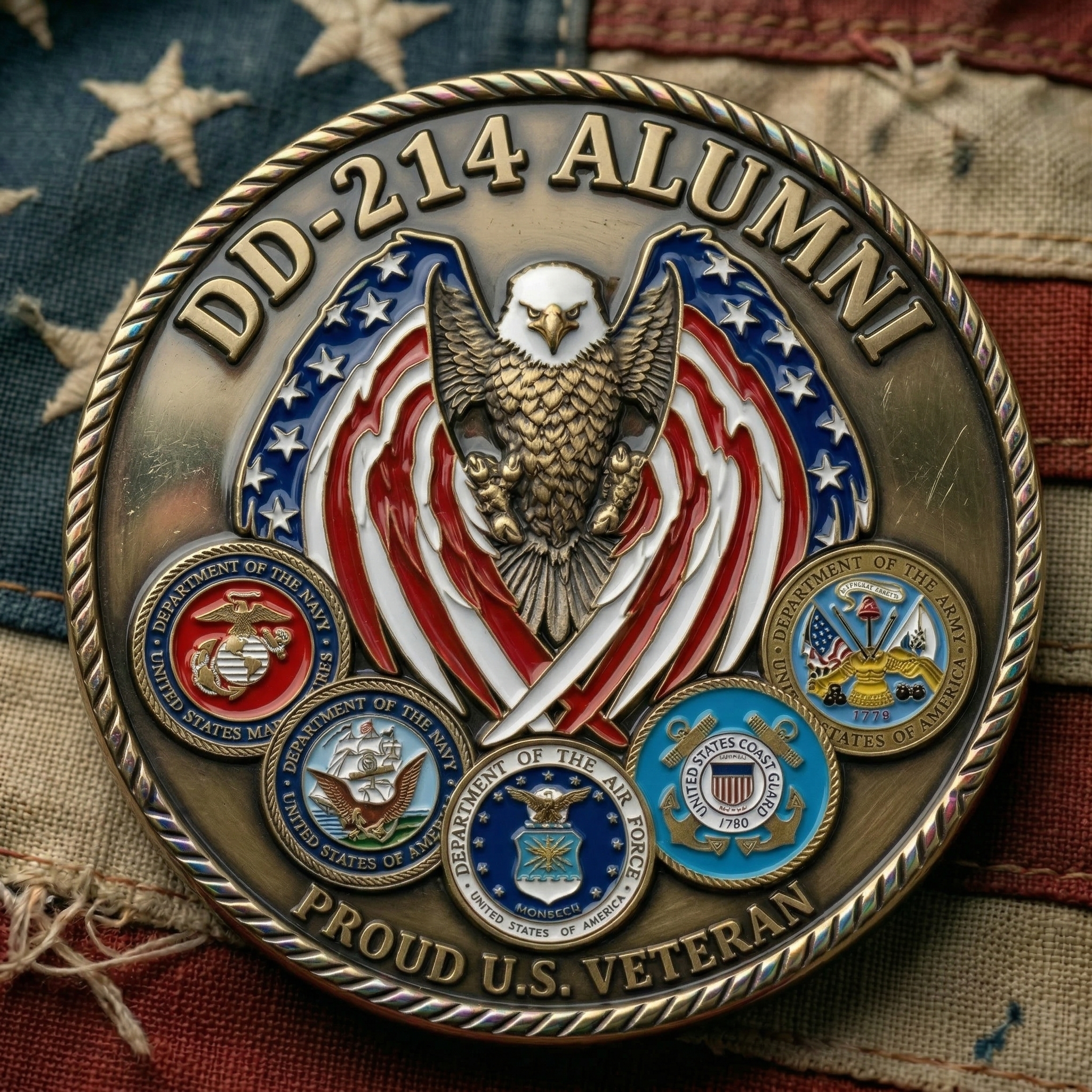 ⚡️Last Day 49% OFF - DD-214 Unity Veteran Commemorative Coin 🇺🇸