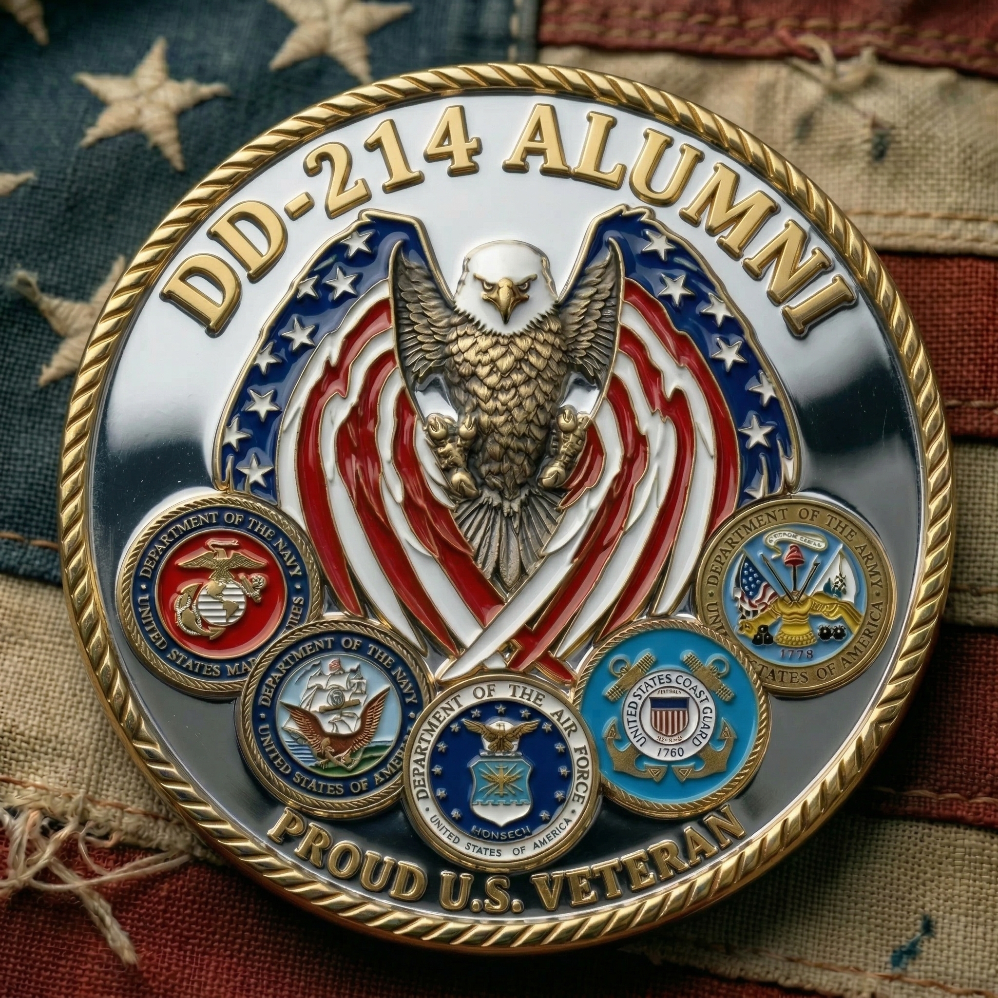 ⚡️Last Day 49% OFF - DD-214 Veteran Legacy Commemorative Coin 🇺🇸