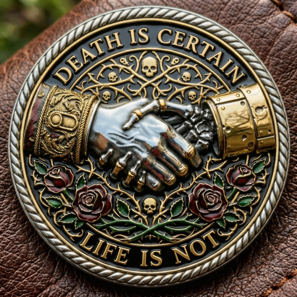 ⚡️Last Day 49% OFF - Memento Mori Life Reminder Coin 💀🌹