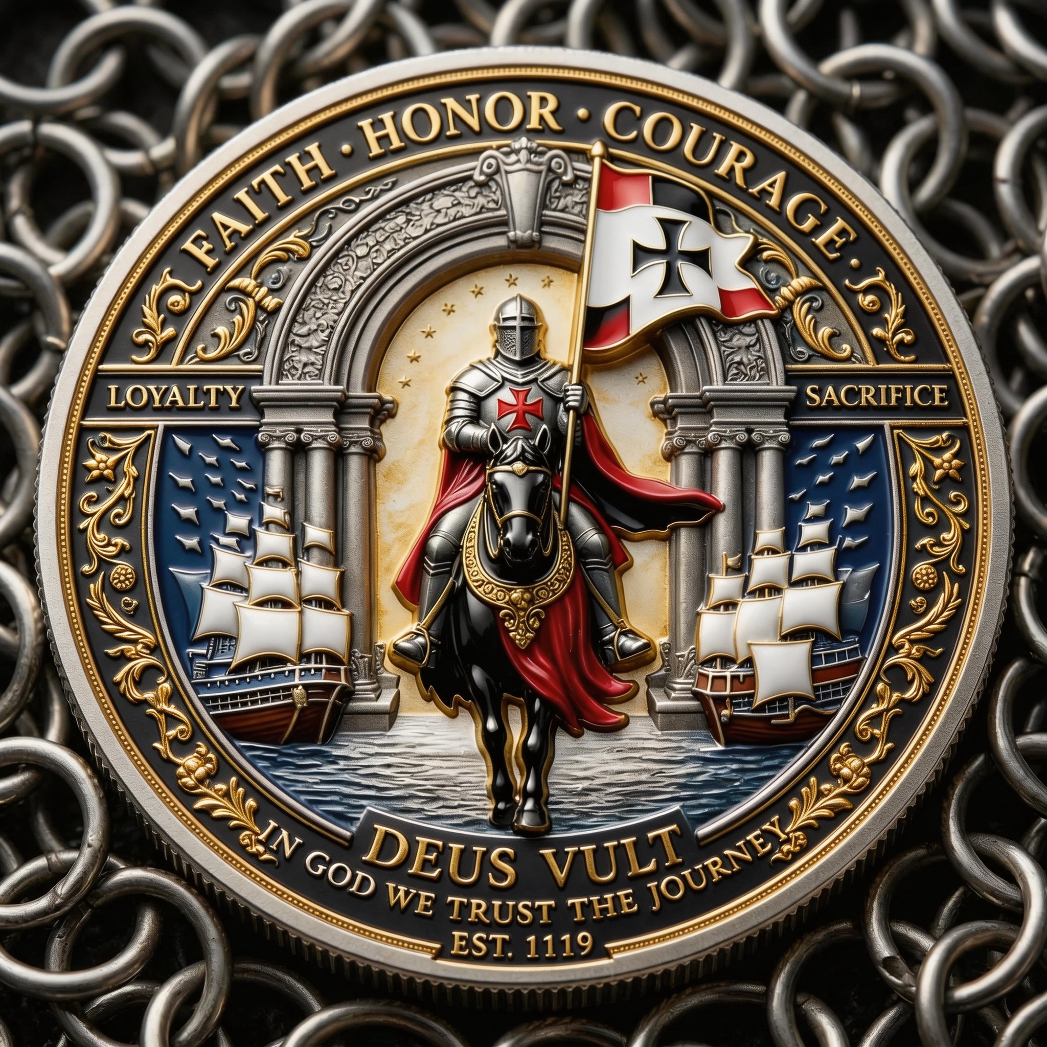 ⚡️Last Day 49% OFF - Deus Vult Crusader Commemorative Coin ⚔️