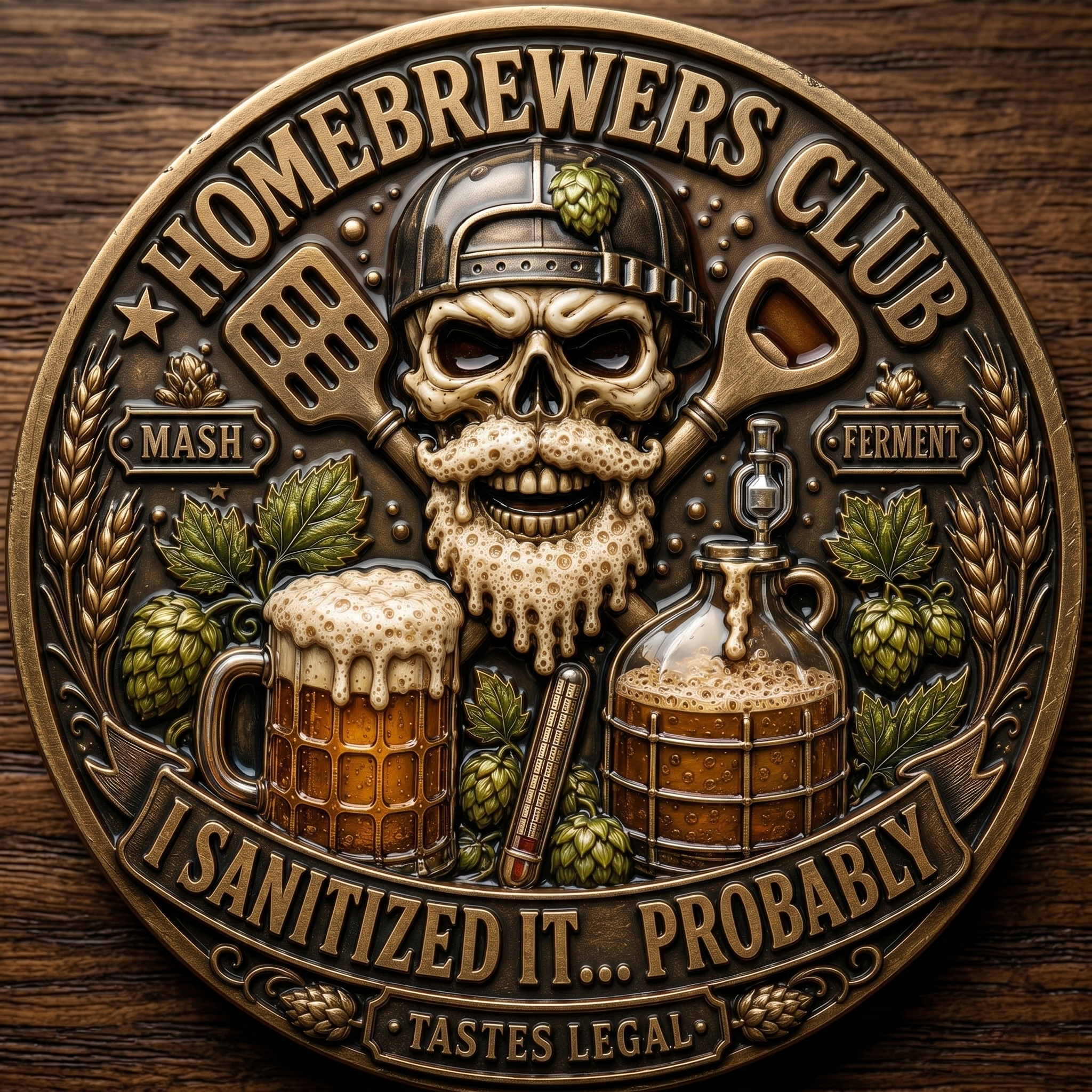 Homebrewers Club Challenge Coin