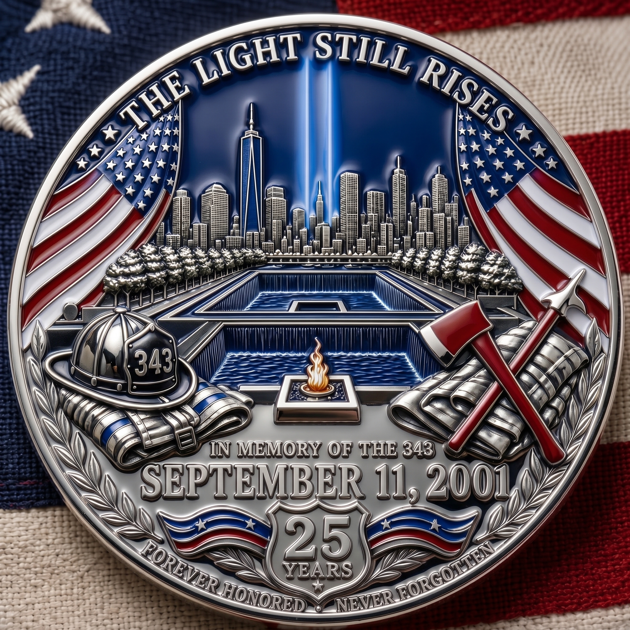 343 Never Forget Memorial Coin