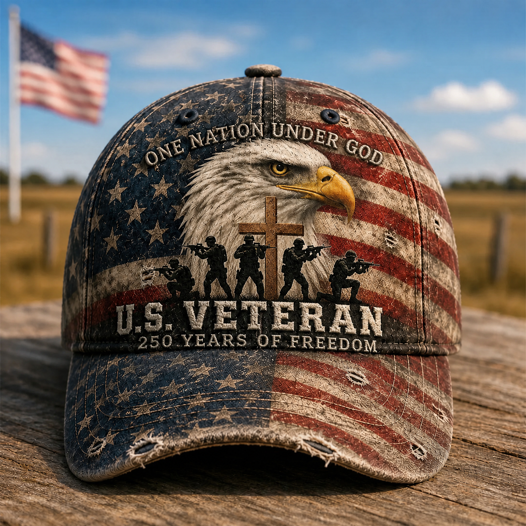 U.S. Veteran 250 Years of Freedom Hat