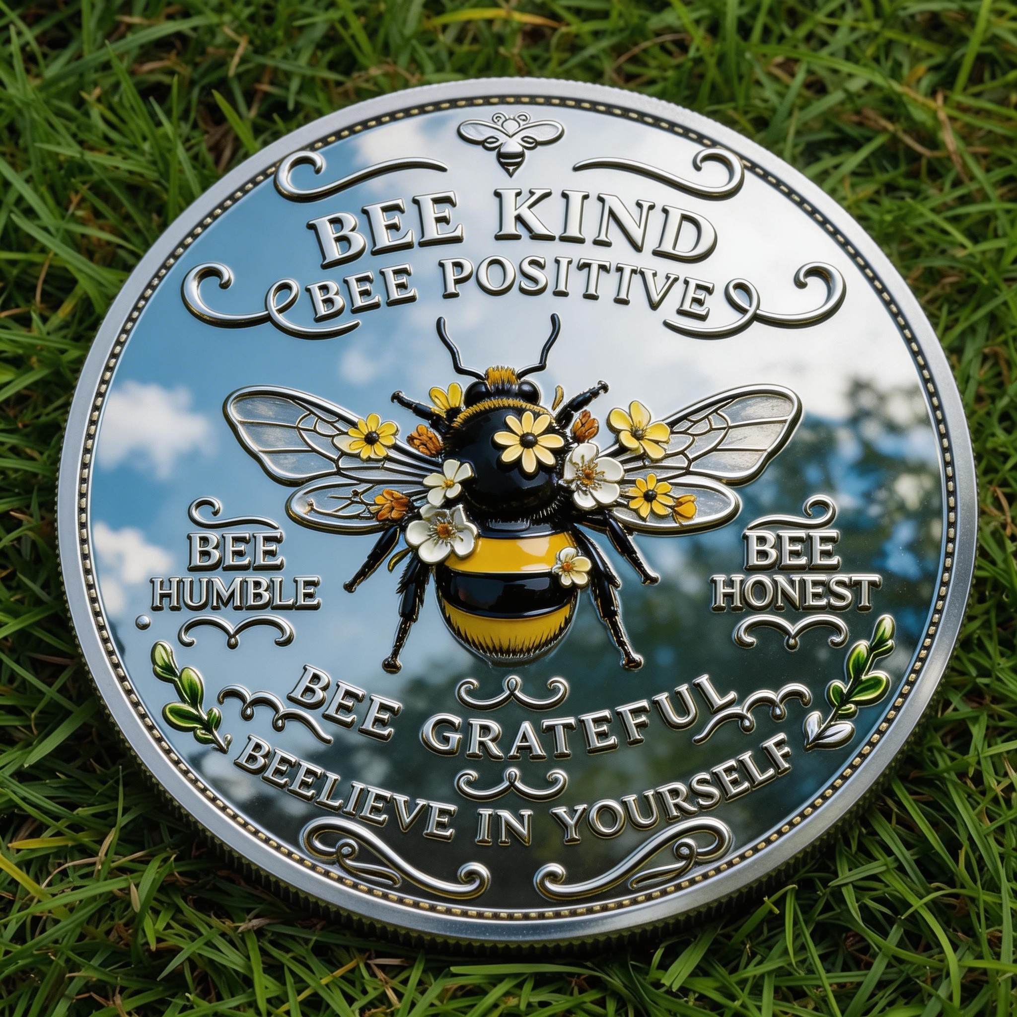 🏆Flash Sale 60% OFF - Bee Kind Cap & Commemorative Coin Set