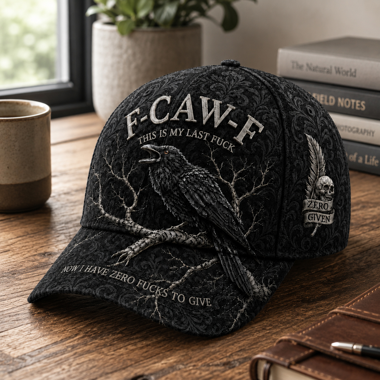 F-CAW-F “Zero Fucks” Raven Cap